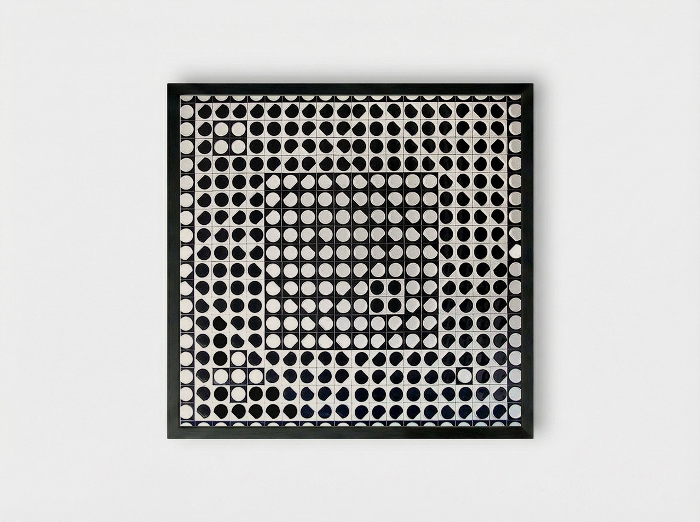 Caopeo - Victor Vasarely - Framed Print Black