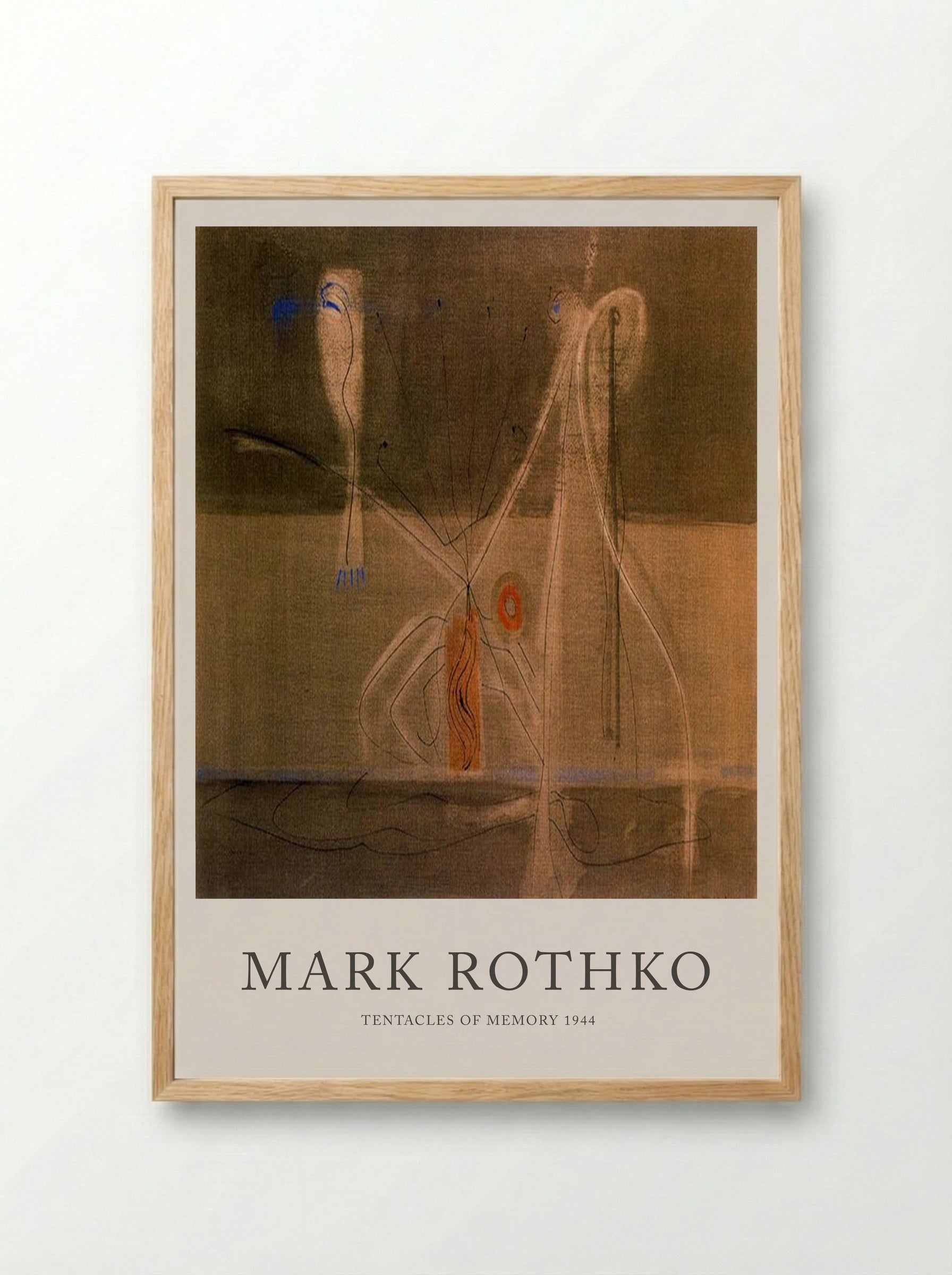 Tentacles of Memory - Mark Rothko - Framed Print Wood