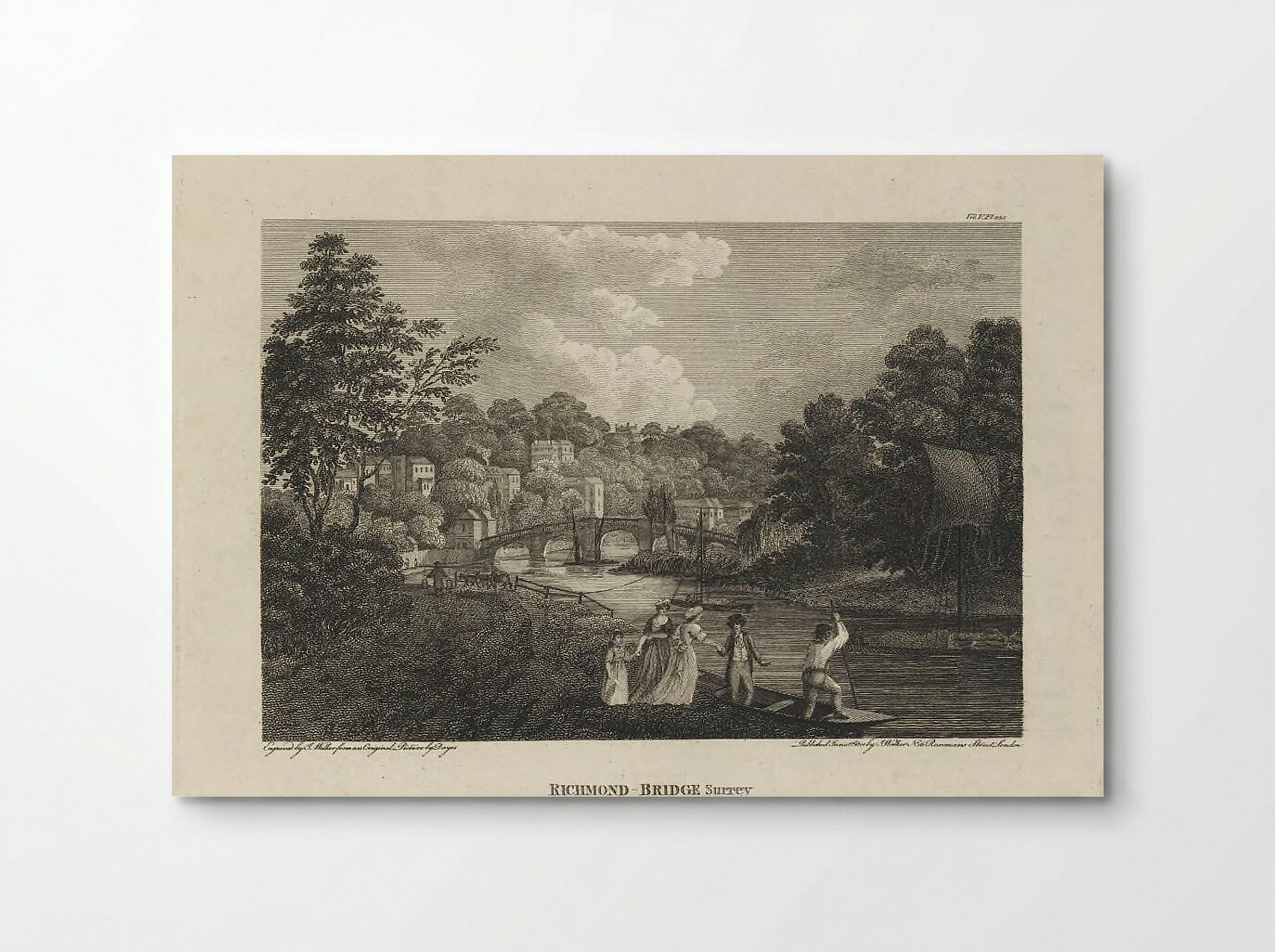 Richmond Bridge, Surrey - John Walker - Poster
