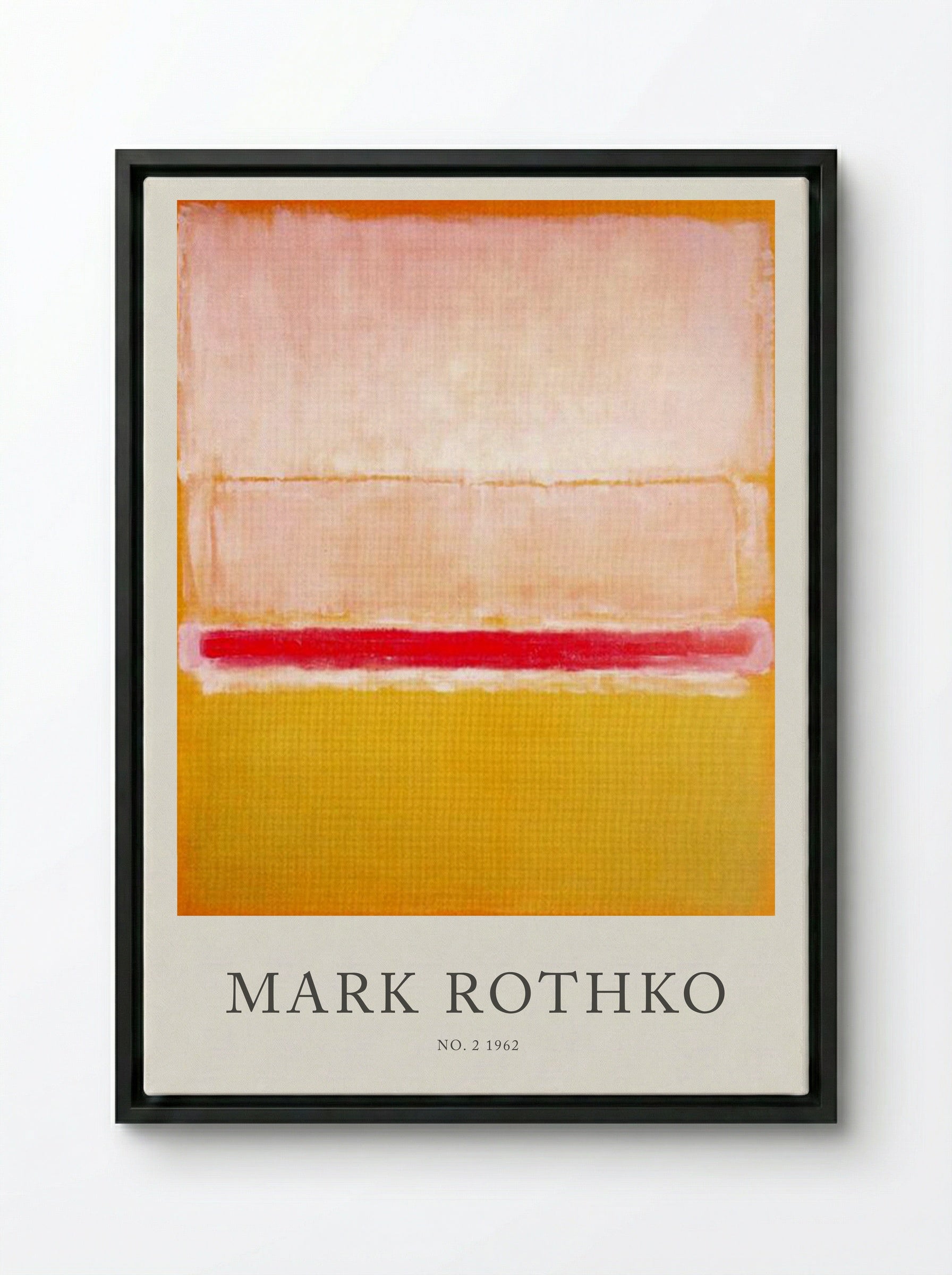No. 2, 1962 - Mark Rothko - Framed Canvas Black