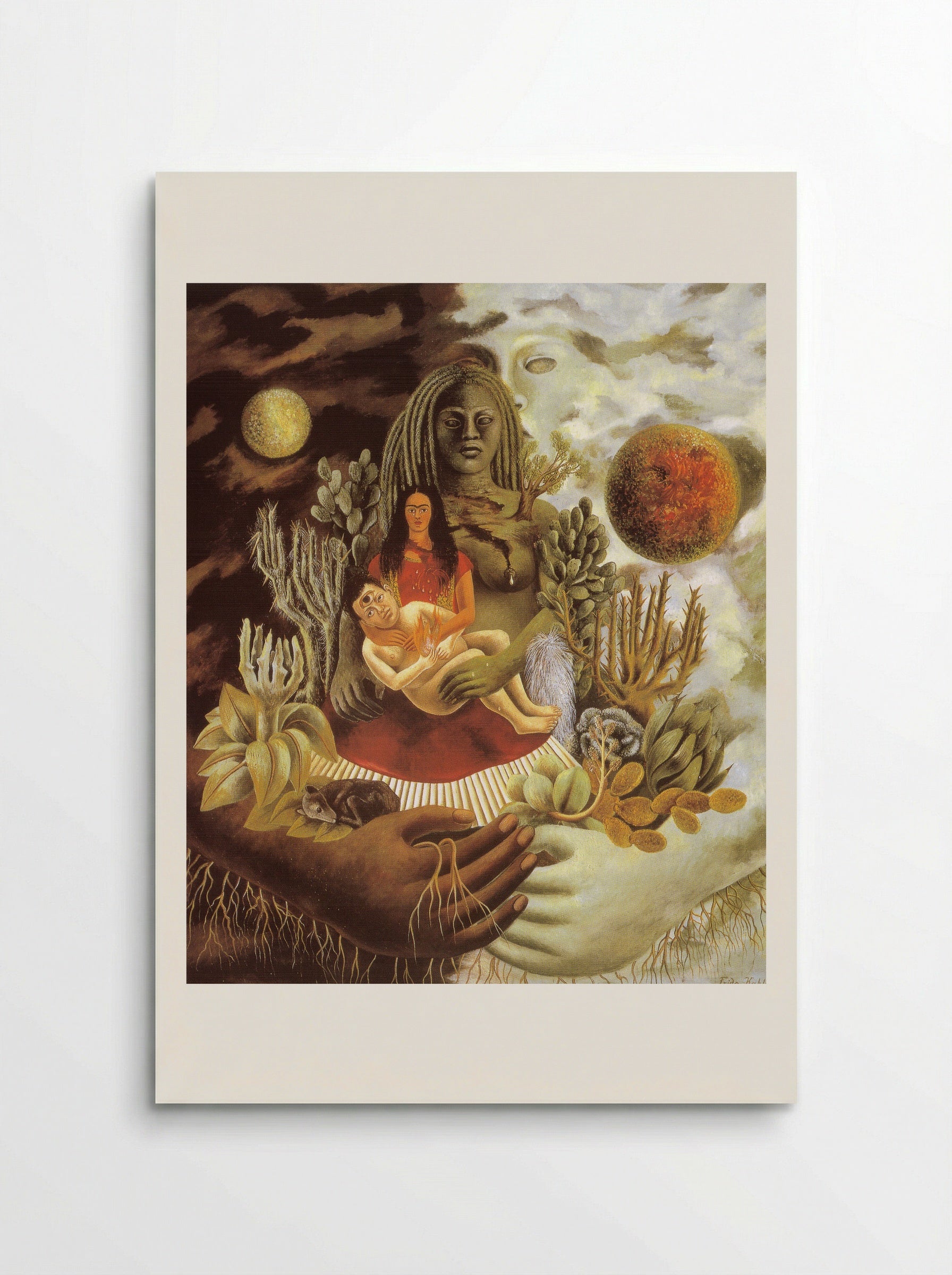 The Love Embrace of the Universe, the Earth (Mexico), Myself, Diego and Señor Xólotl - Frida Kahlo - Poster