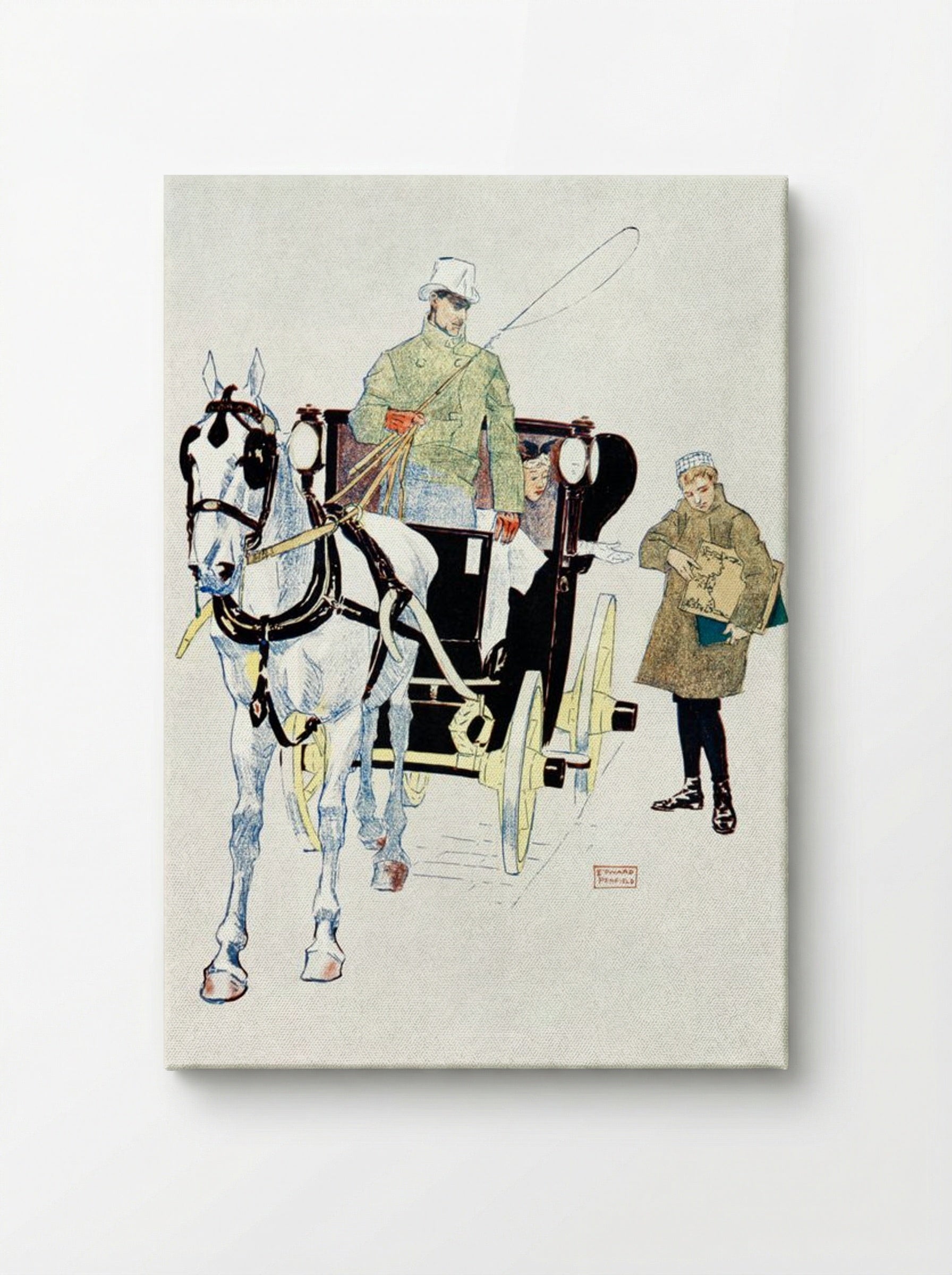 Vintage Carriage - Edward Penfield - Canvas