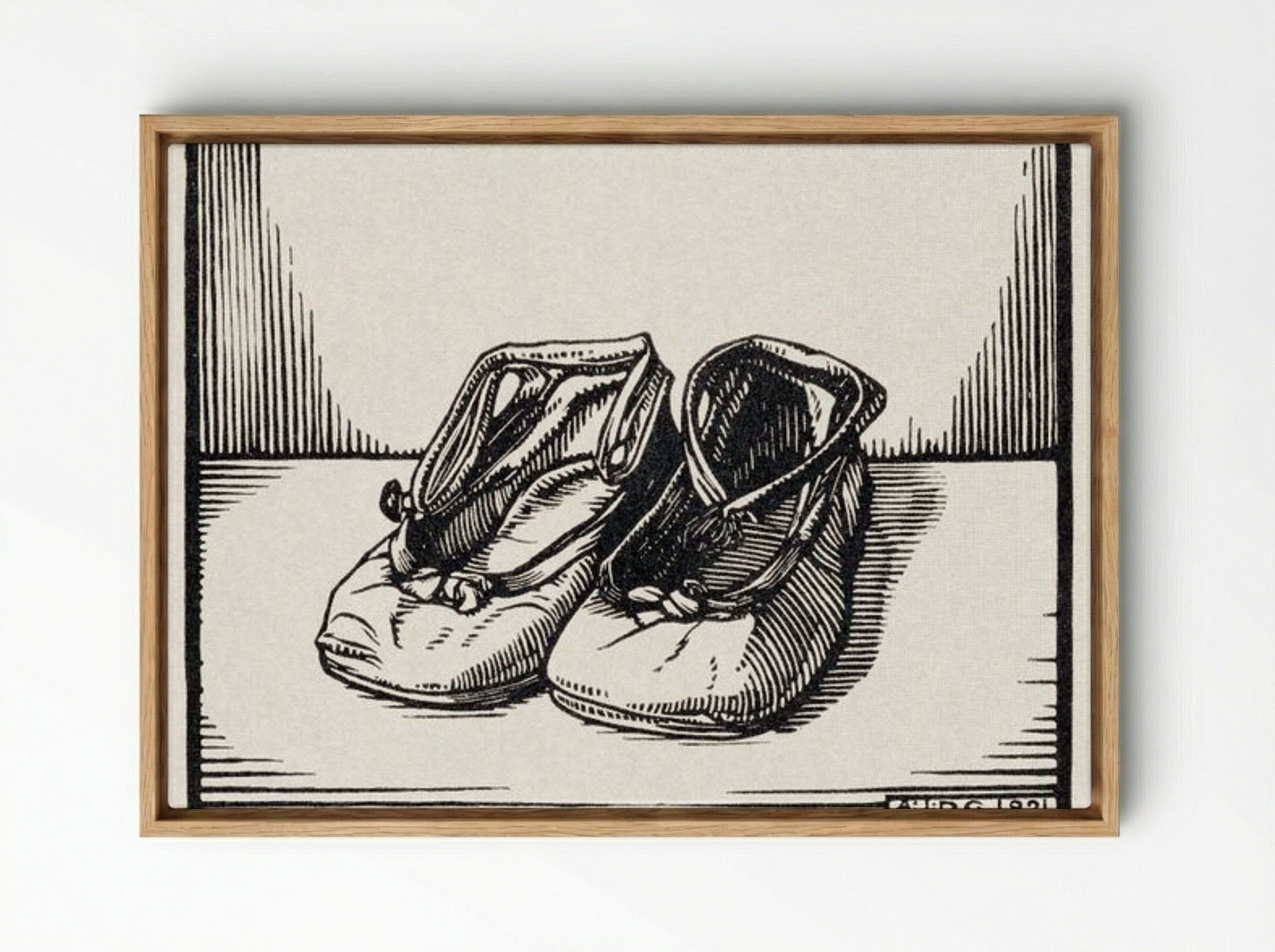 Pair of Shoes - Julie de Graag - Framed Canvas Wood