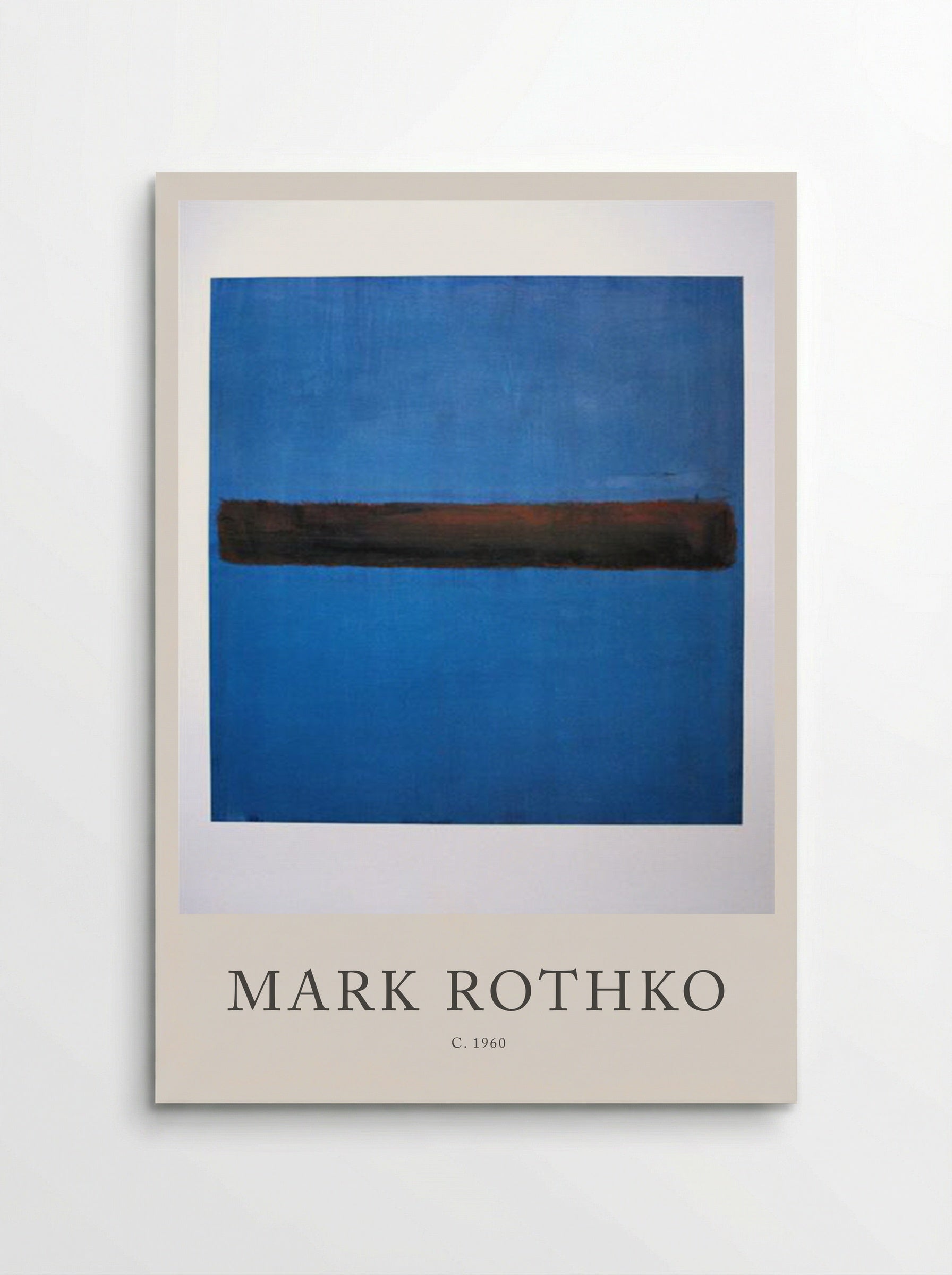 Untitled (Blue and Brown) - Mark Rothko - Poster