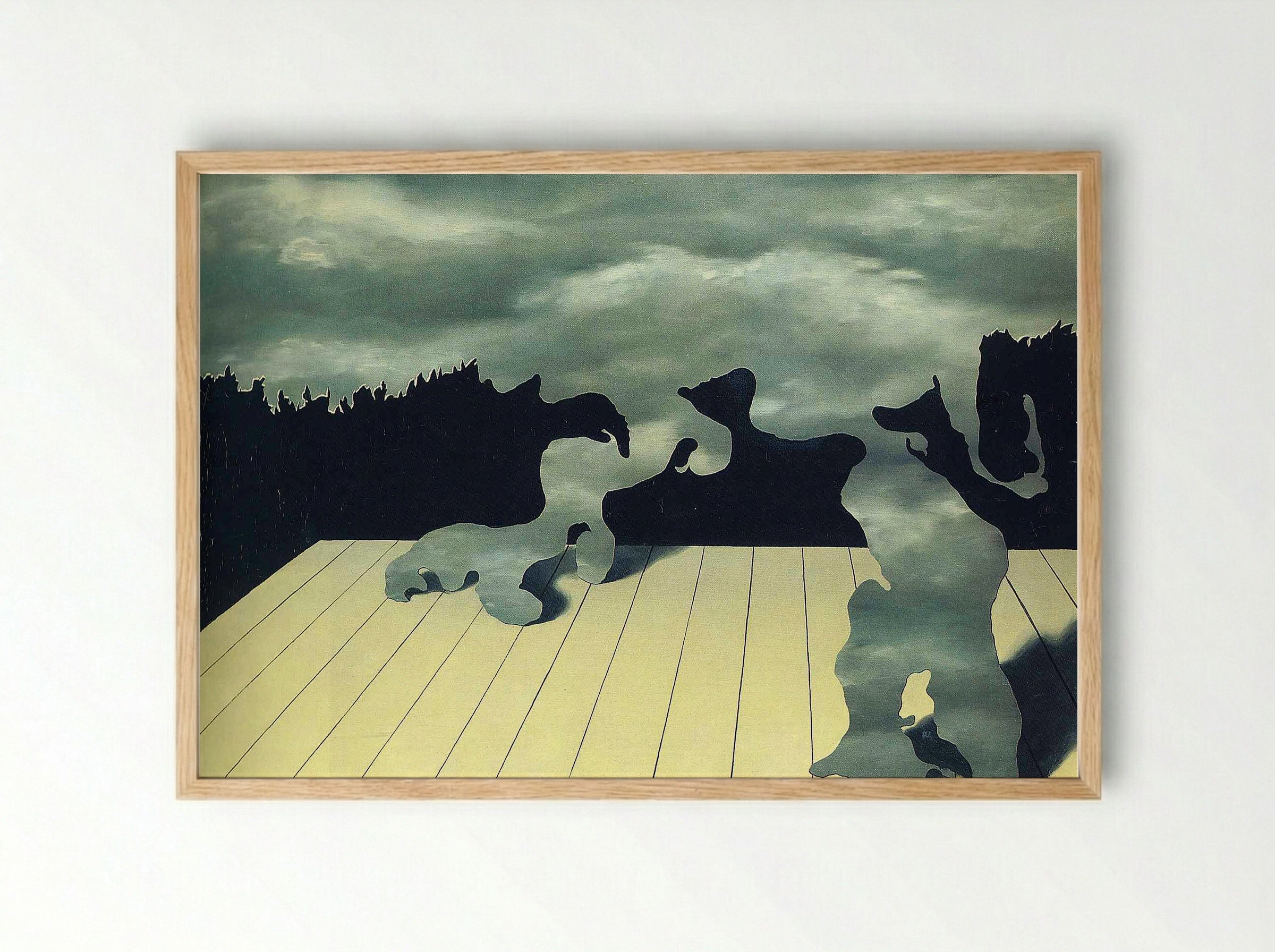The Muscles of the Sky - René Magritte - Framed Print Wood