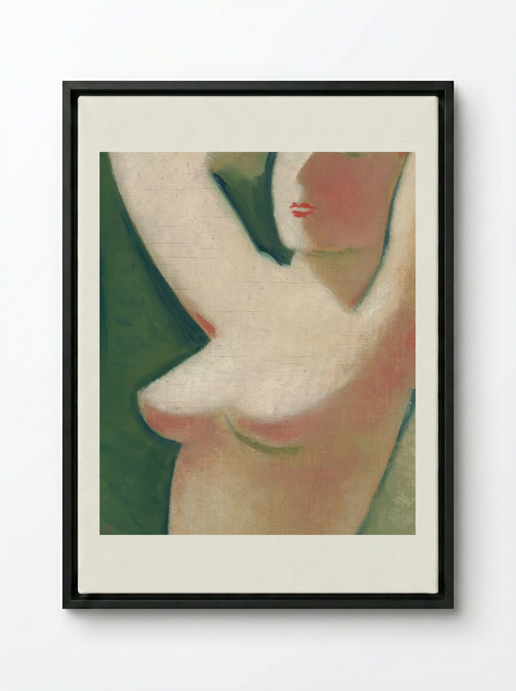 In Front of the Mirror - Mikuláš Galanda - Framed Canvas Black