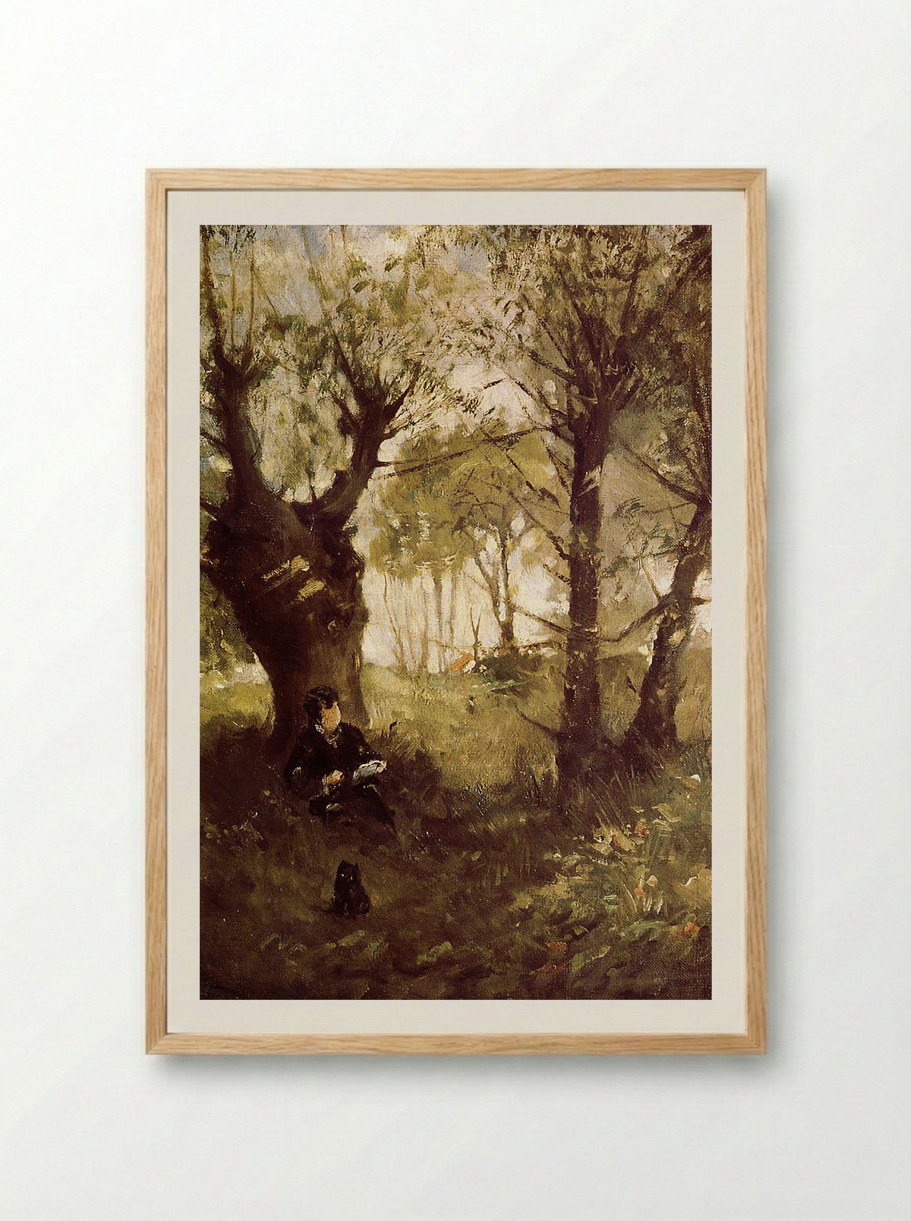 The Old Track to Auvers - Paul Cézanne - Framed Print Wood