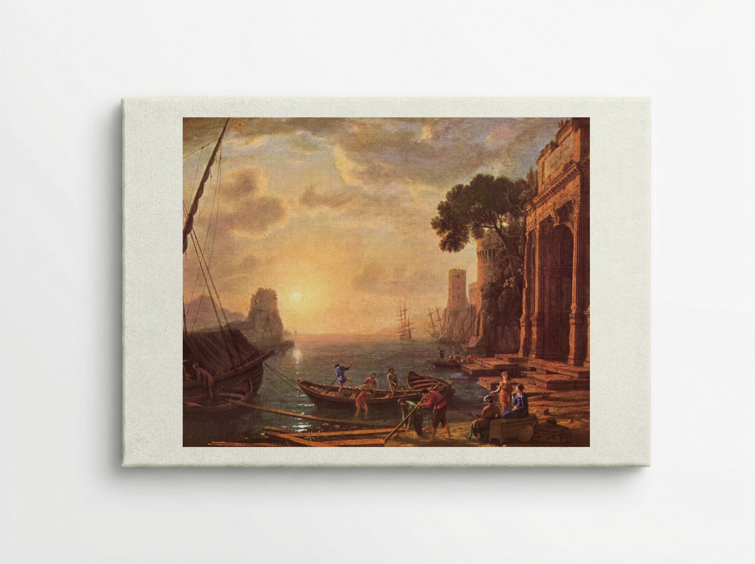 Seaport at Sunset - Claude Lorrain - Canvas
