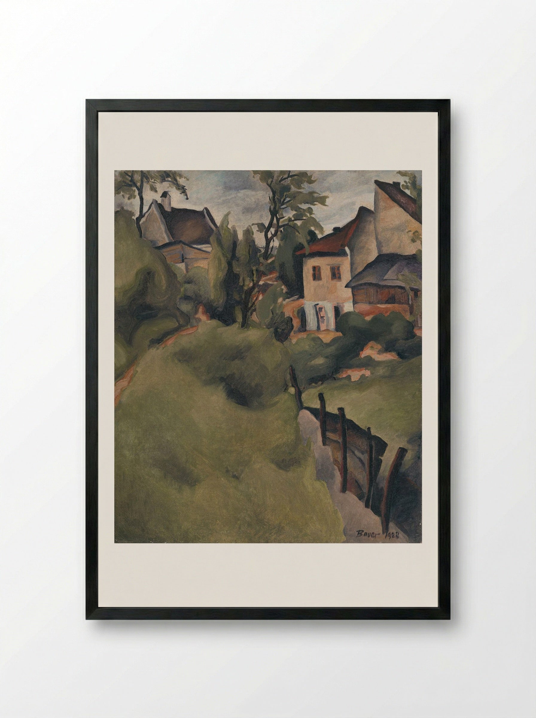 Corner of Košice - Konstantin Bauer - Framed Print Black
