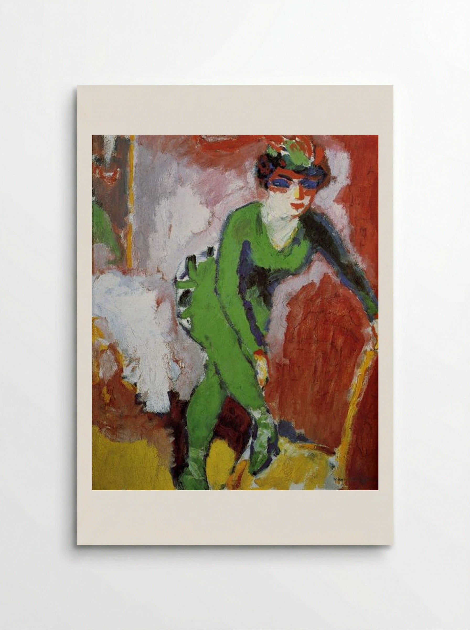 Woman with Green Stockings - Kees van Dongen - Poster