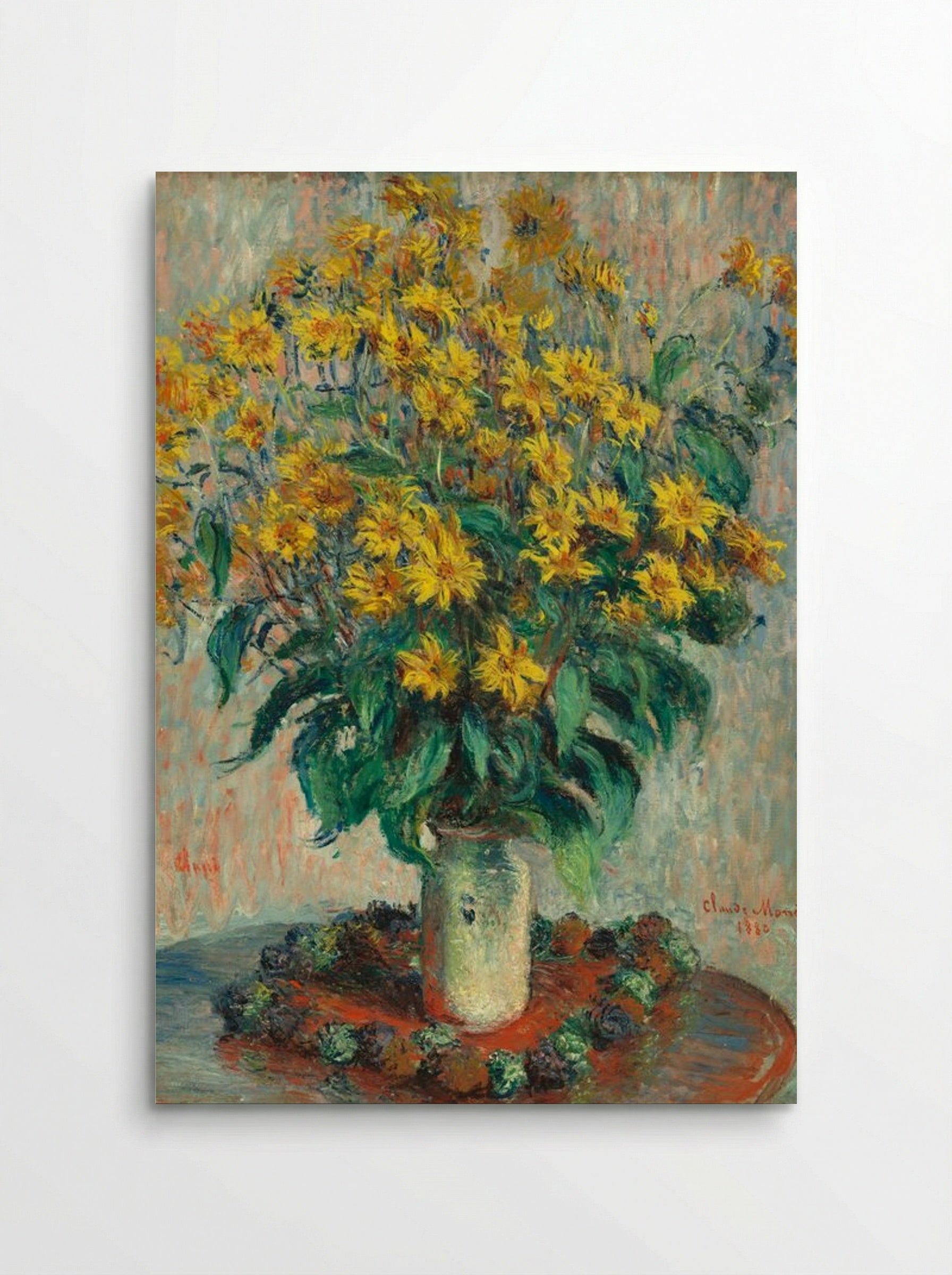 Jerusalem Artichoke Flowers - Claude Monet - Poster