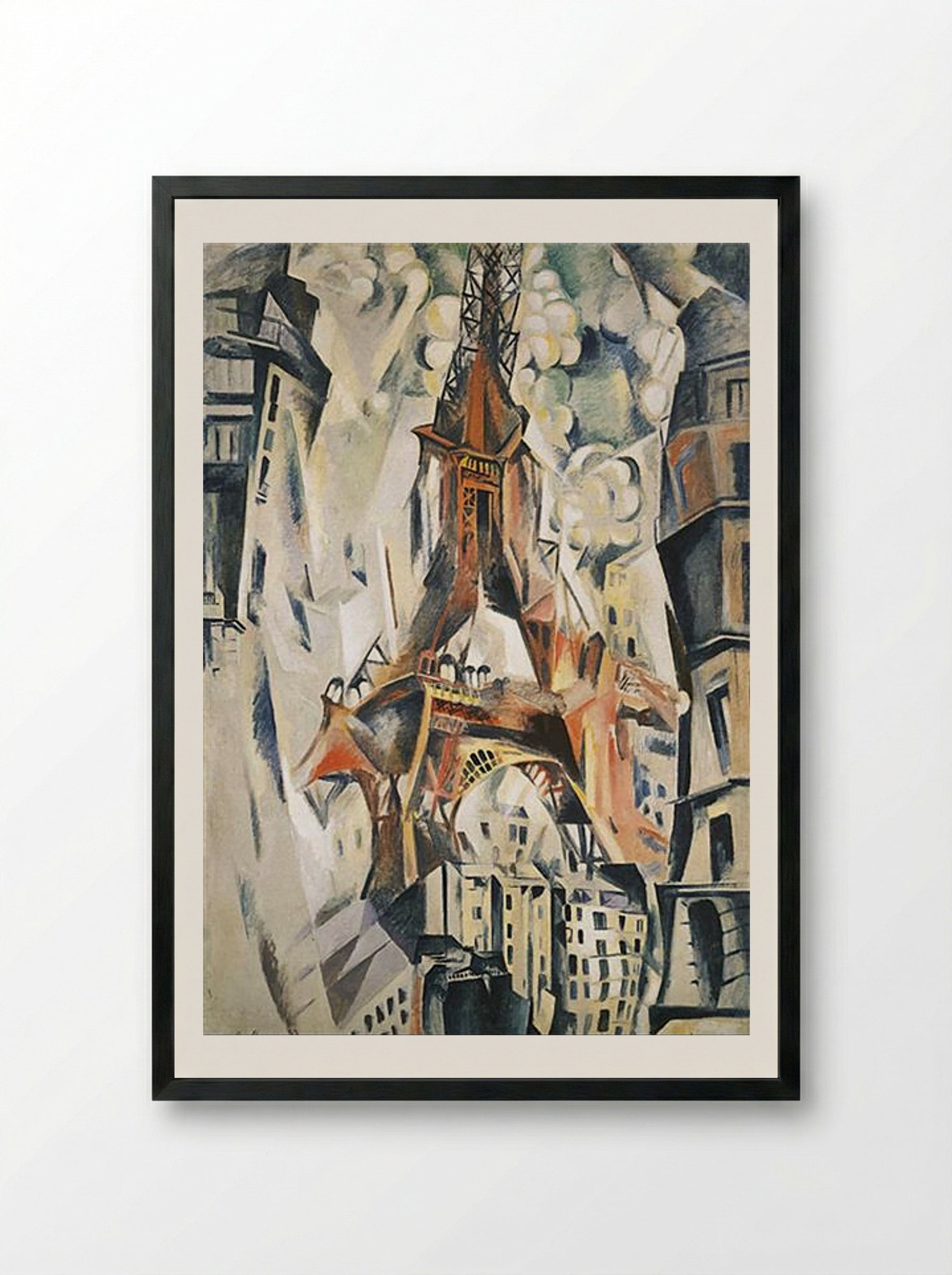 Eiffel Tower - Robert Delaunay - Framed Print Black