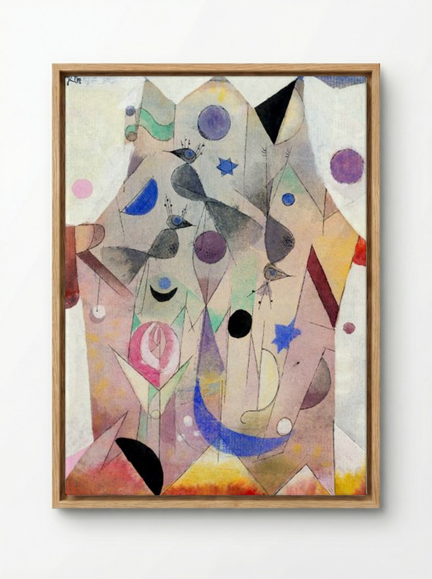 Persische Nachtigallen (Persian Nightingales) - Paul Klee - Framed Canvas Wood