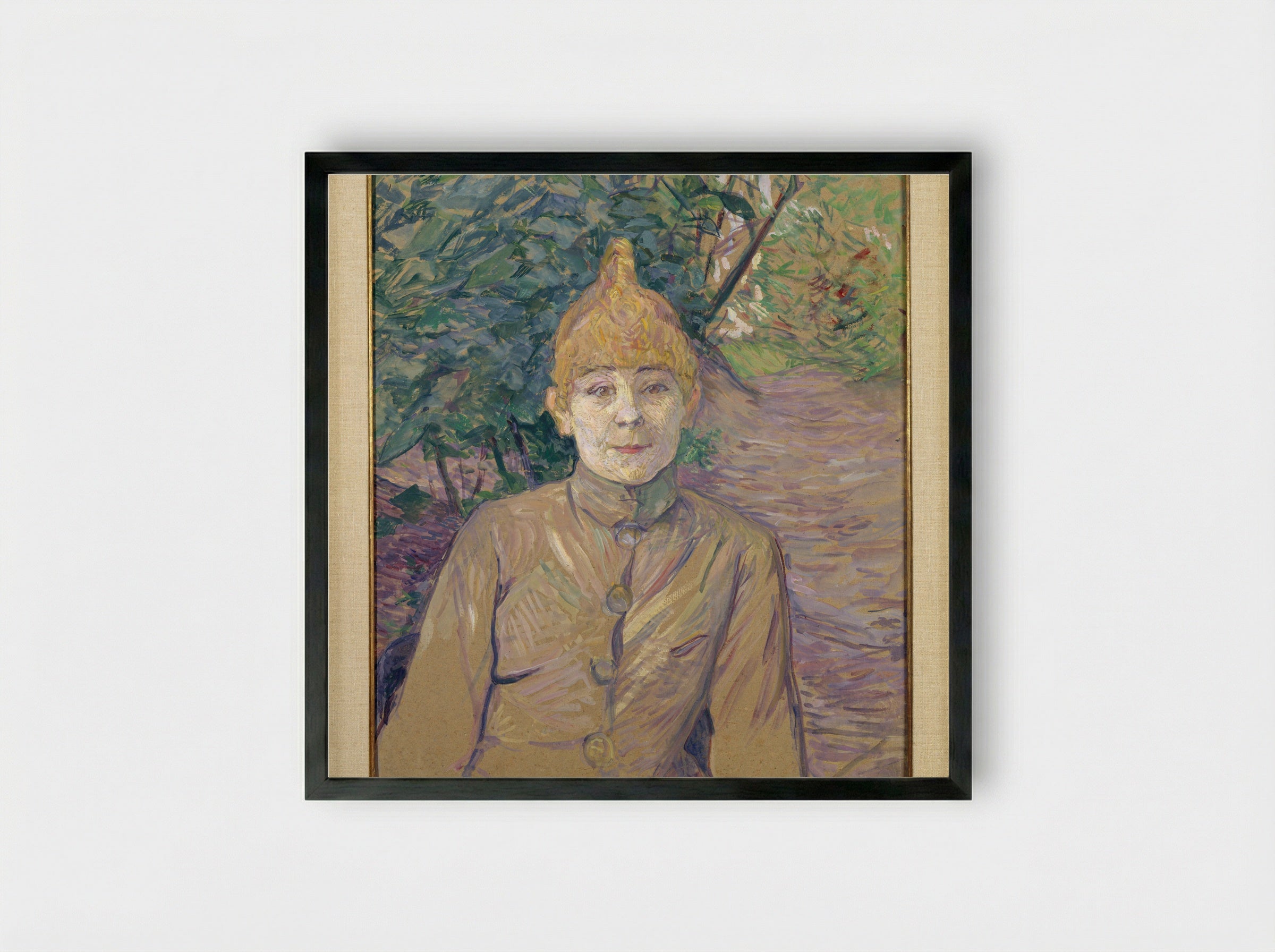 The Streetwalker - Henri de Toulouse-Lautrec - Framed Print Black