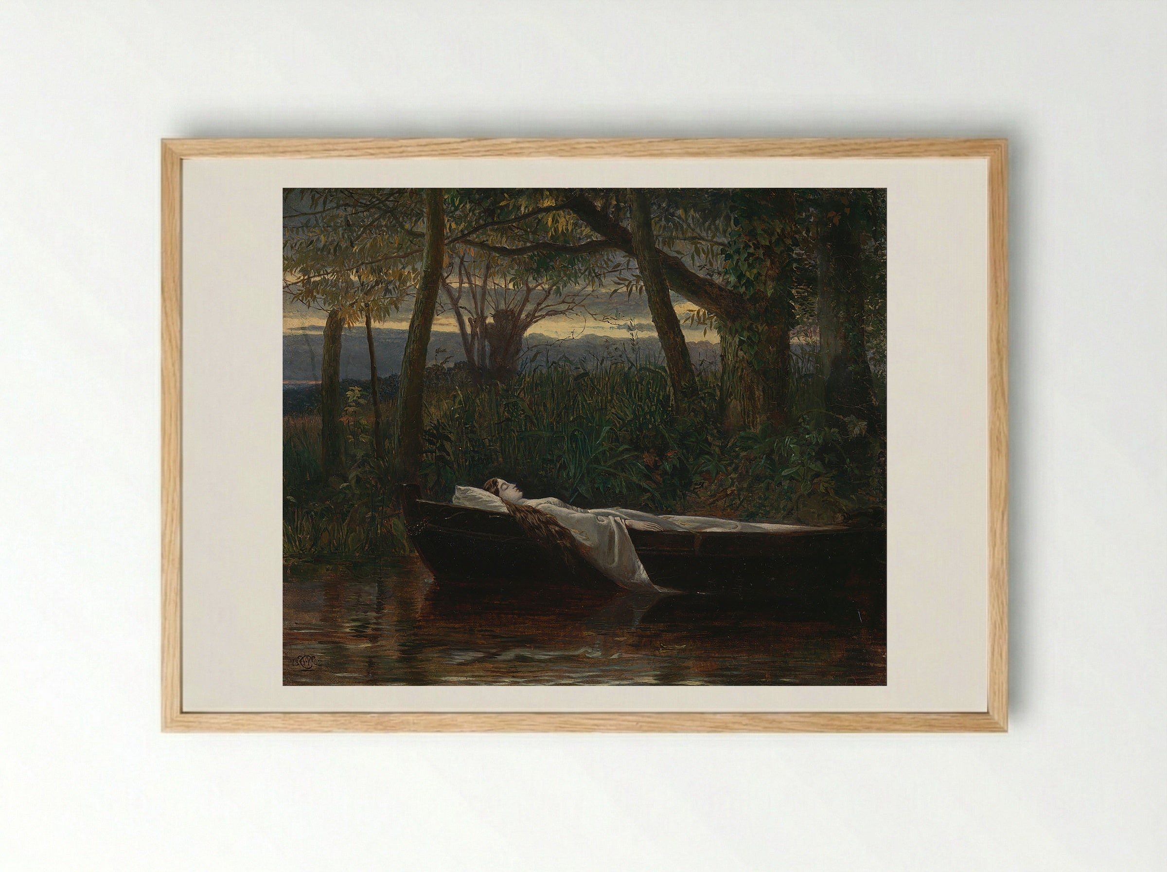 The Lady of Shalott - Walter Crane - Framed Print Wood