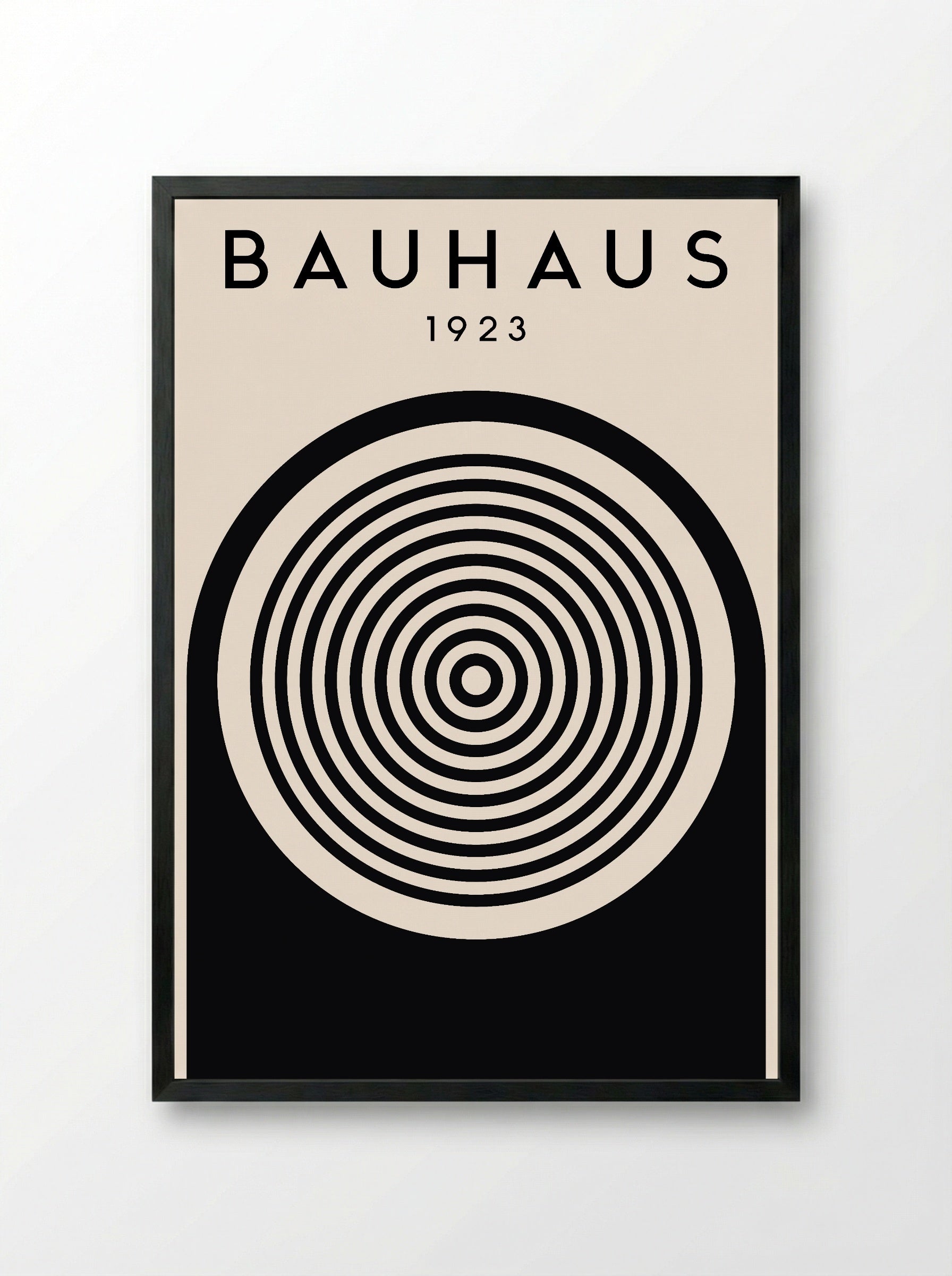 Bauhaus 1923 Concentric Circles – Inverted Print