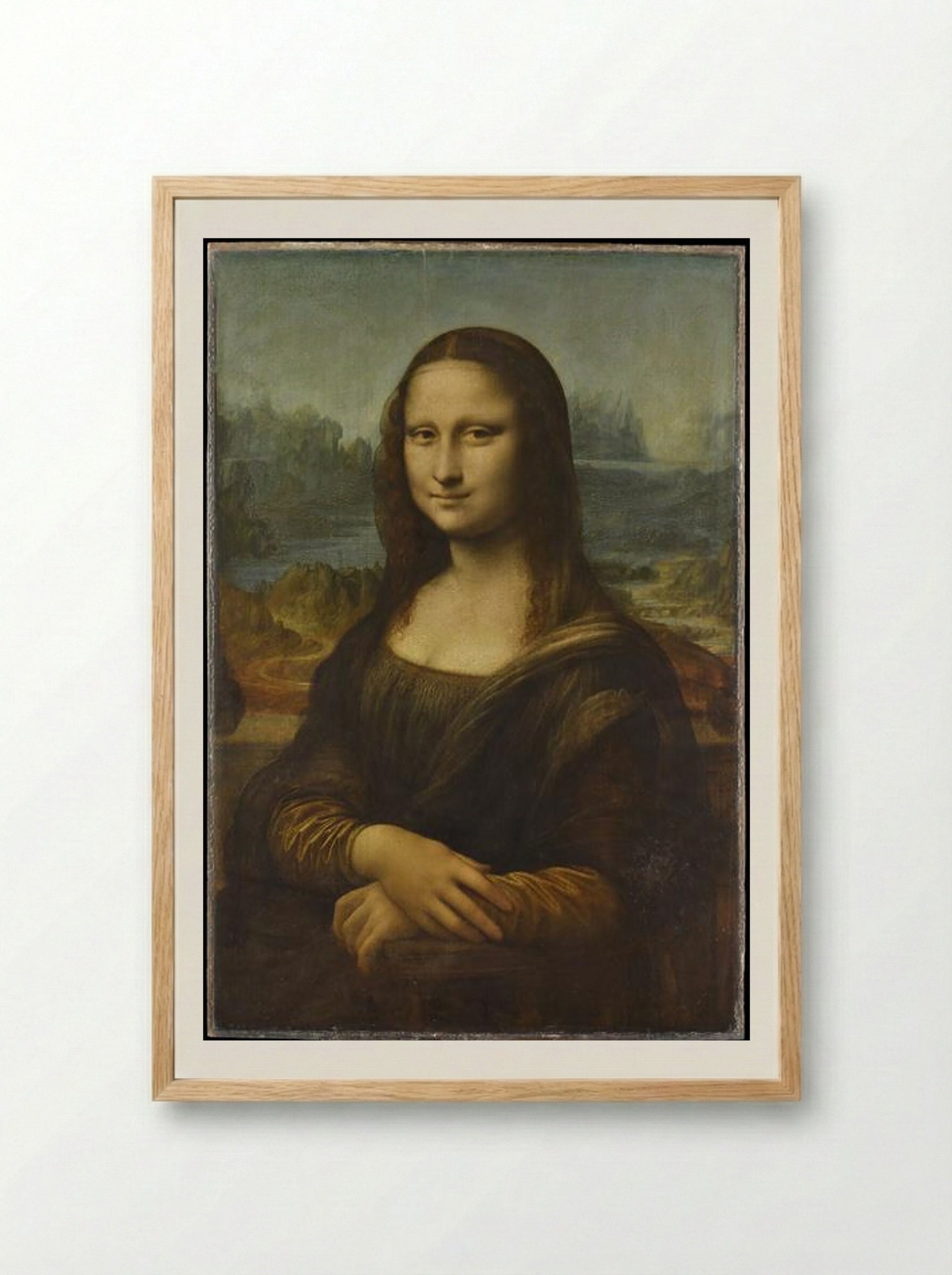 Mona Lisa - Leonardo da Vinci - Framed Print Wood