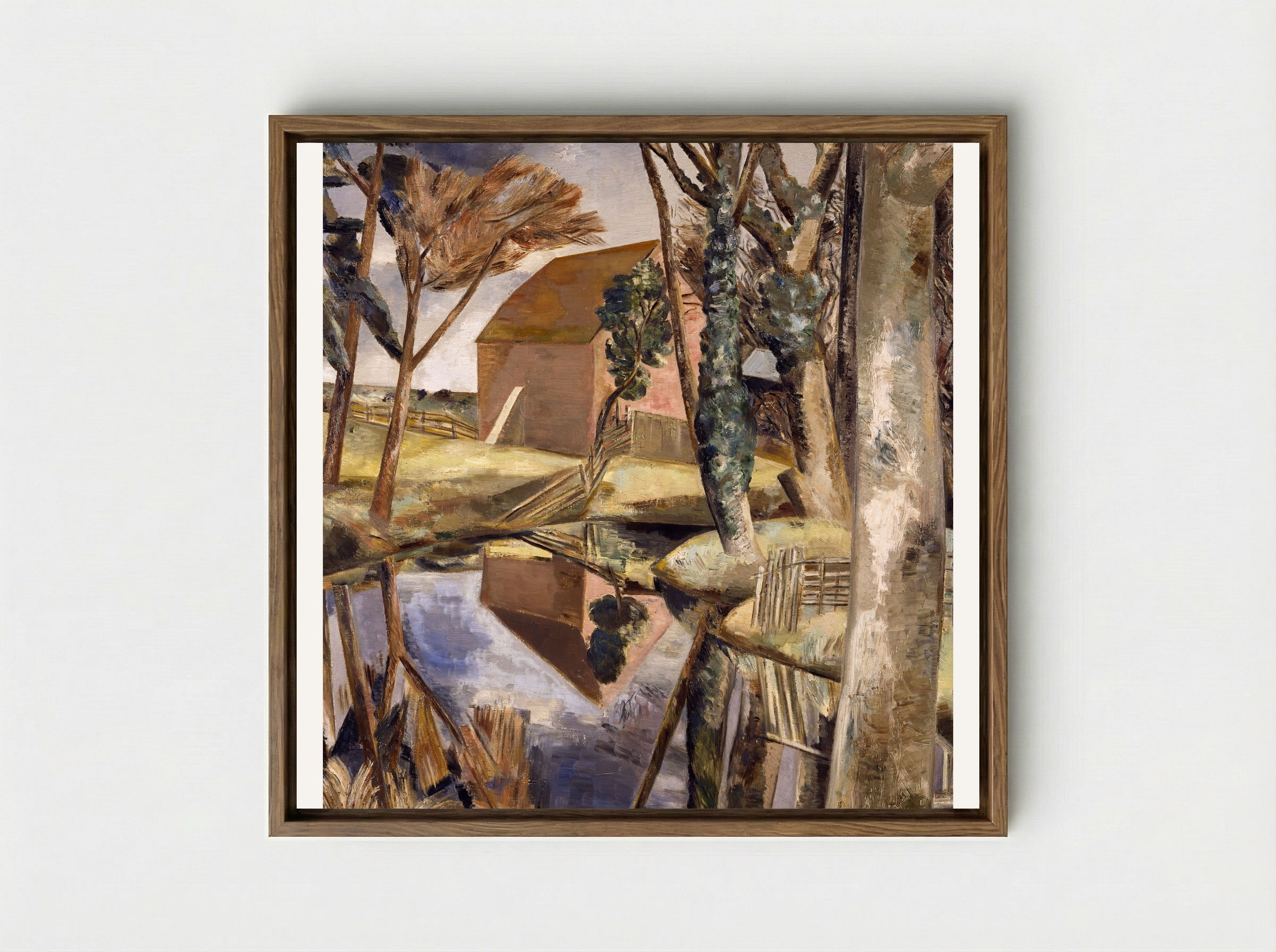 Oxenbridge Pond - Paul Nash - Framed Canvas Wood