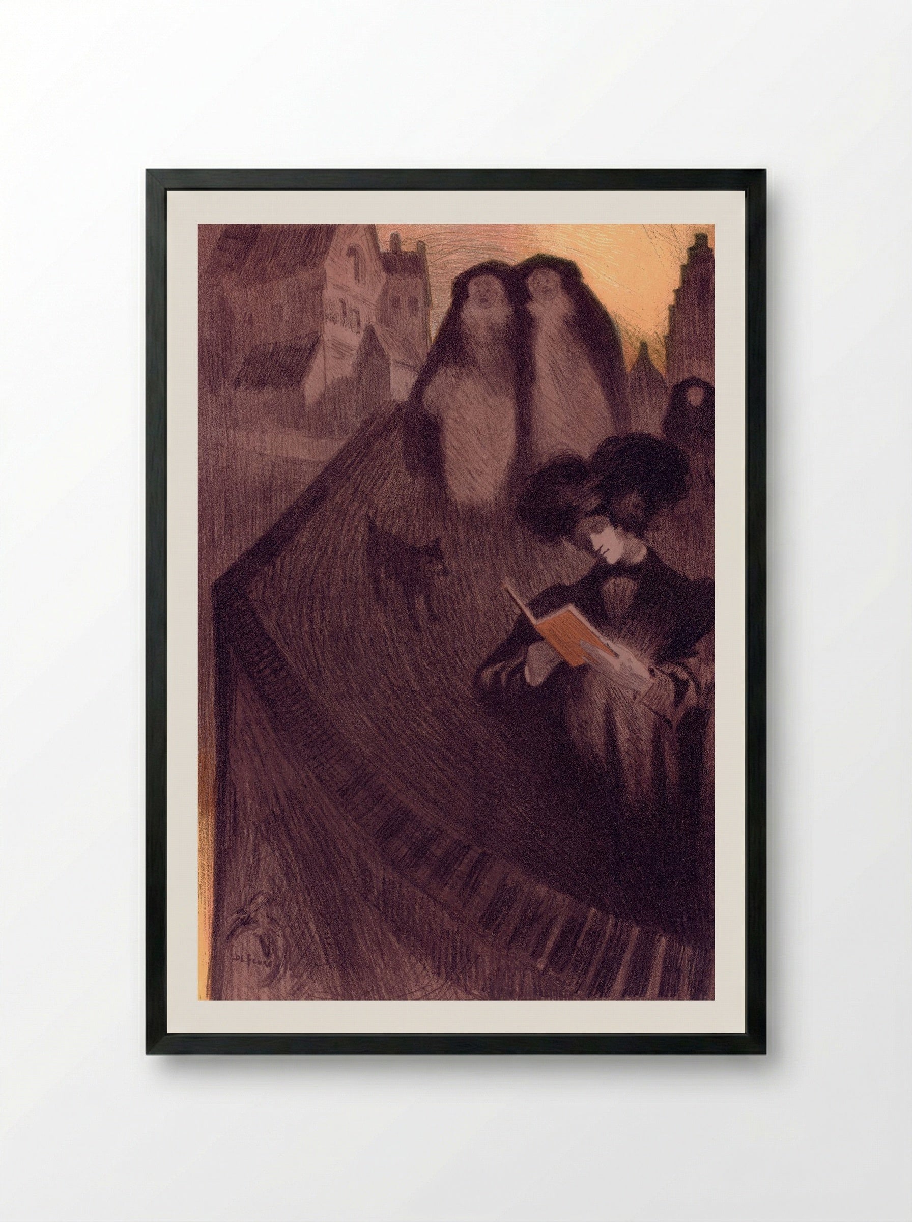 Original Design for Les Maîtres de l'Affiche - Georges de Feure - Framed Print Black