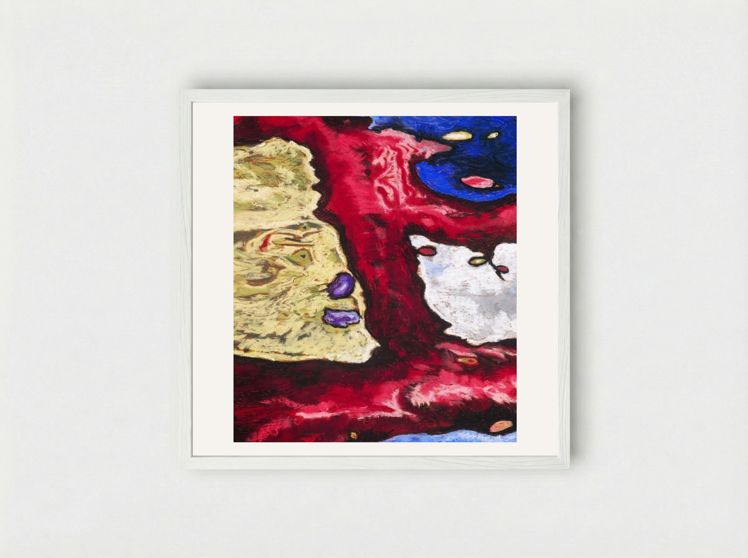 Tree Forms and Water - Arthur Dove - Framed Print White