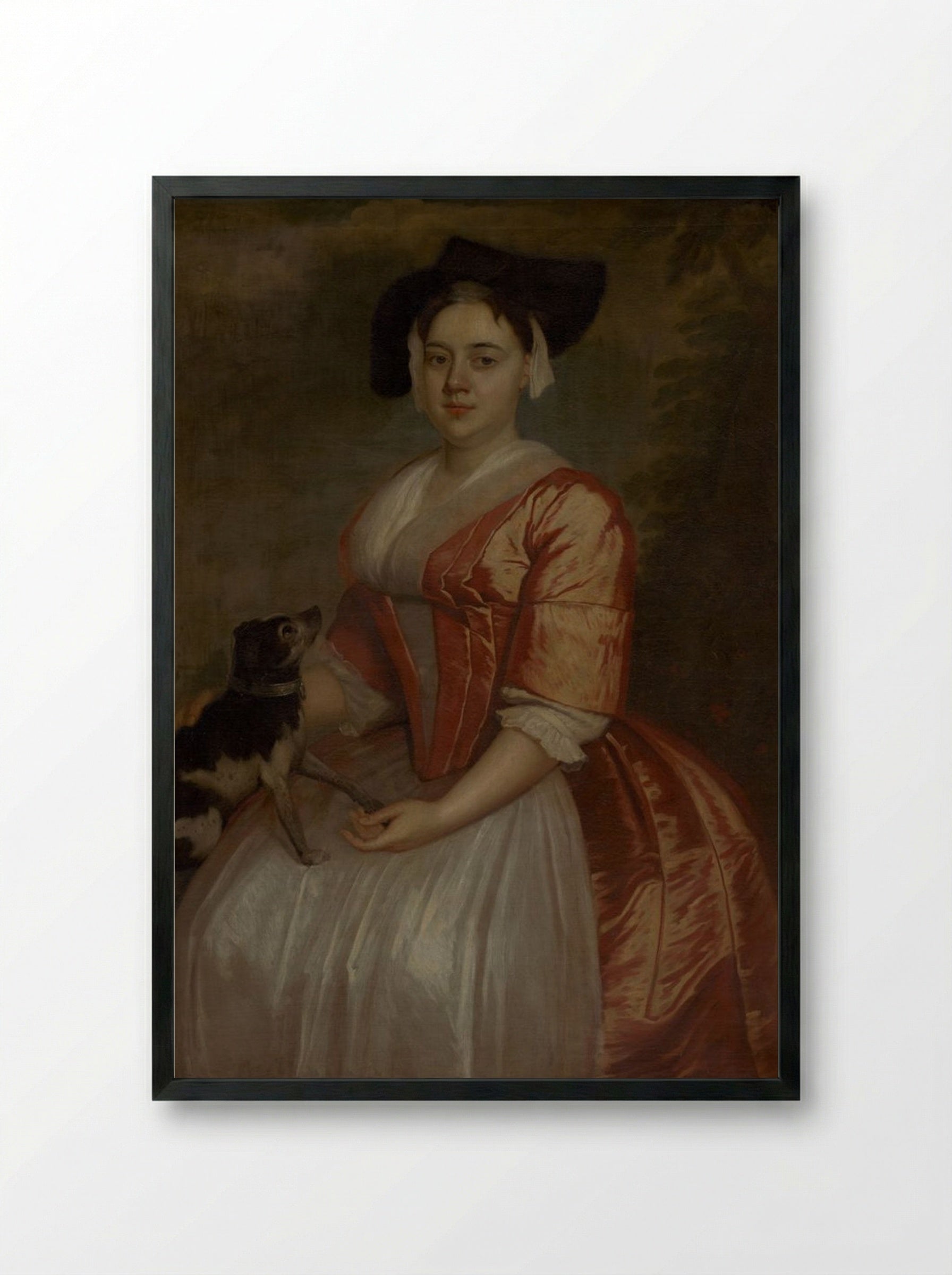 Miss Charlotte Collot - Thomas Gainsborough - Framed Print Black