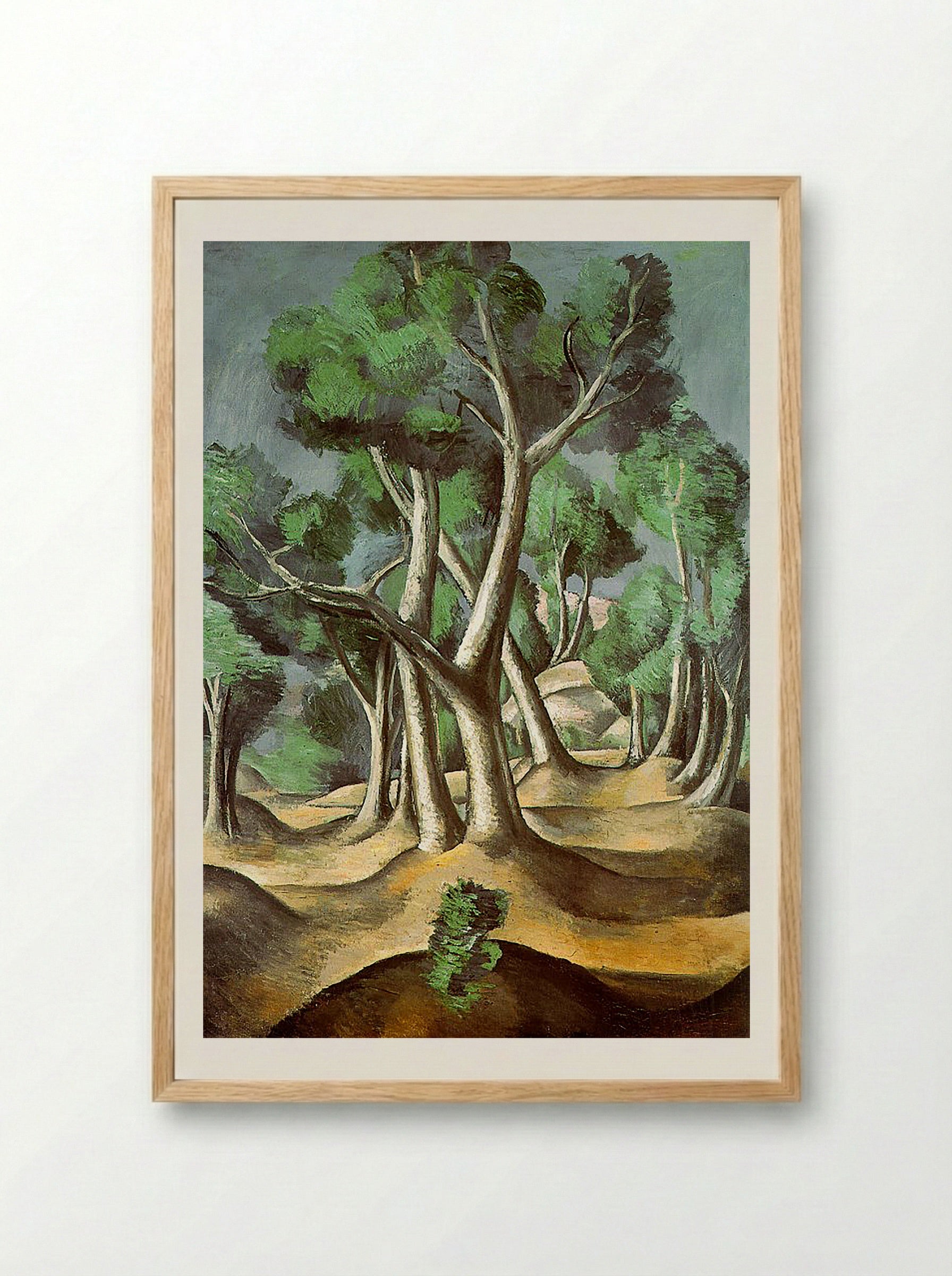 The Grove - Paul Cézanne - Framed Print Wood