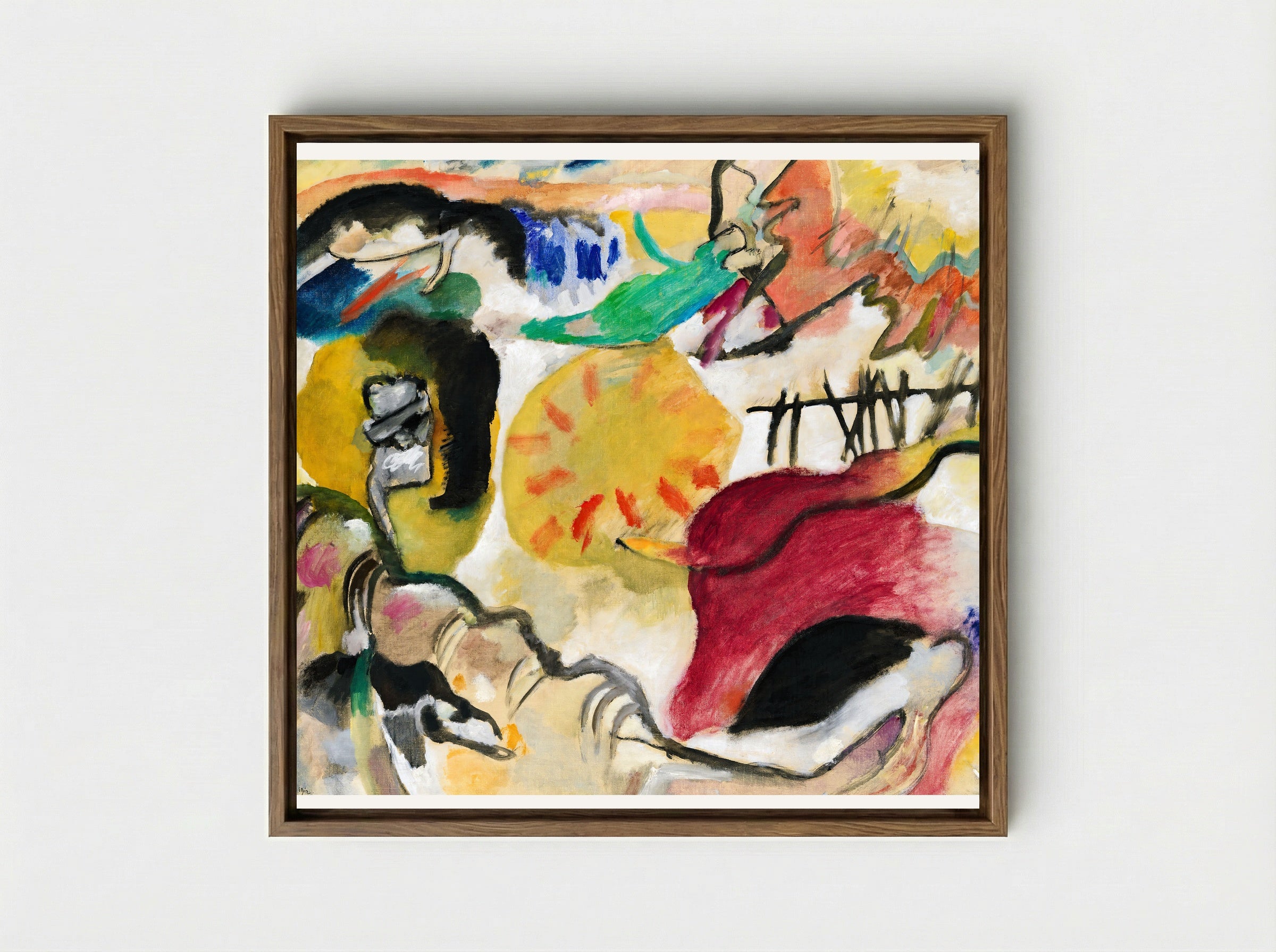 Improvisation 27 (Garden of Love II) - Wassily Kandinsky - Framed Canvas Wood