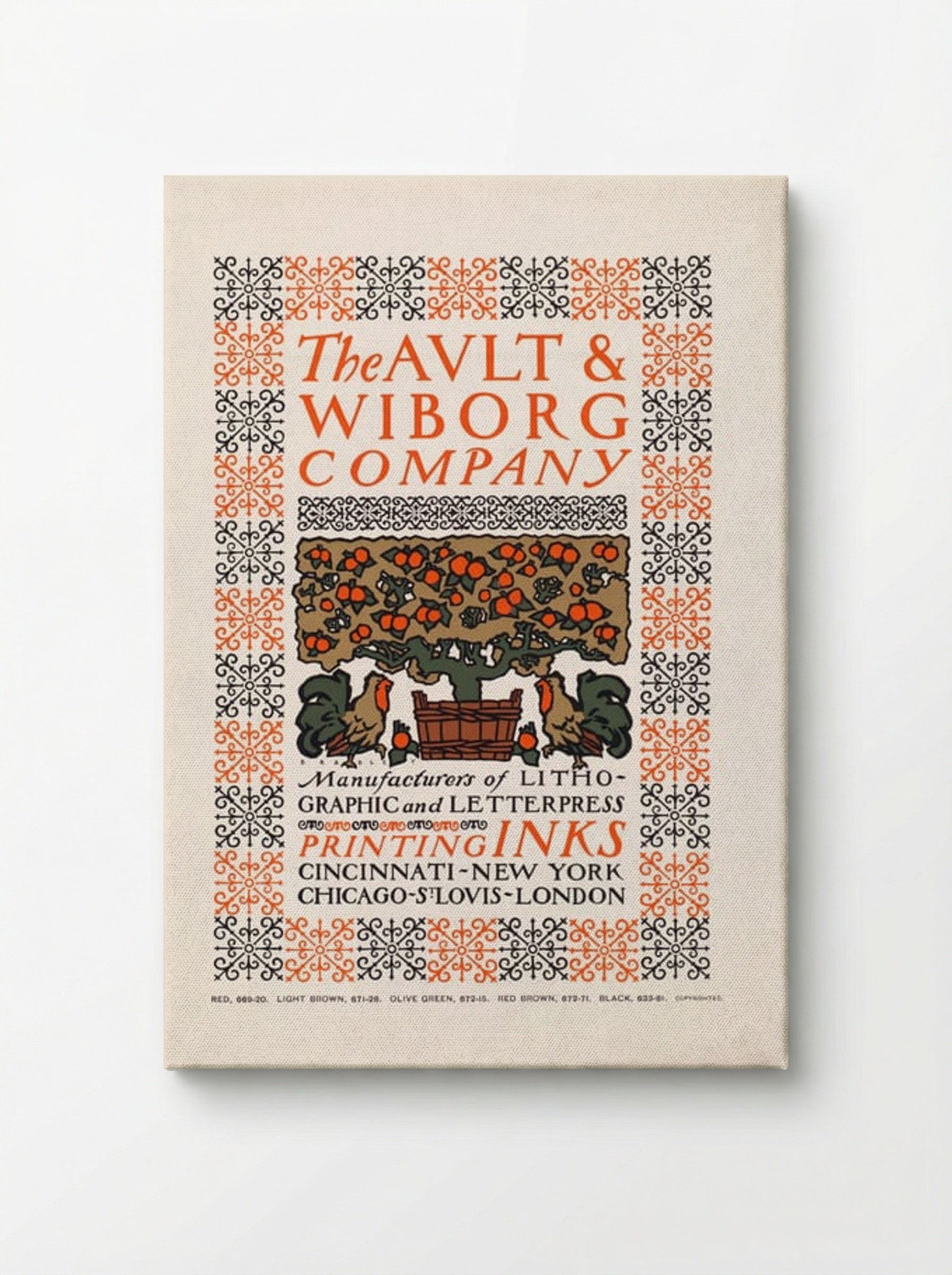 The Ault & Wiborg Company - Will H. Bradley - Canvas