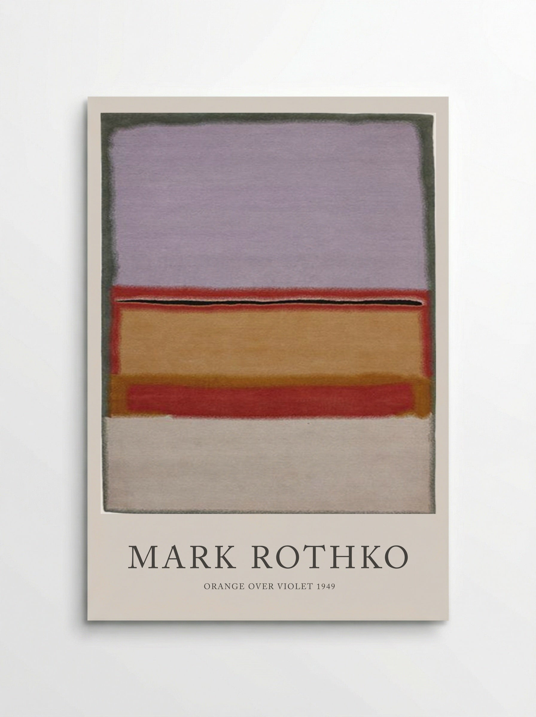 Orange Over Violet - Mark Rothko - Poster