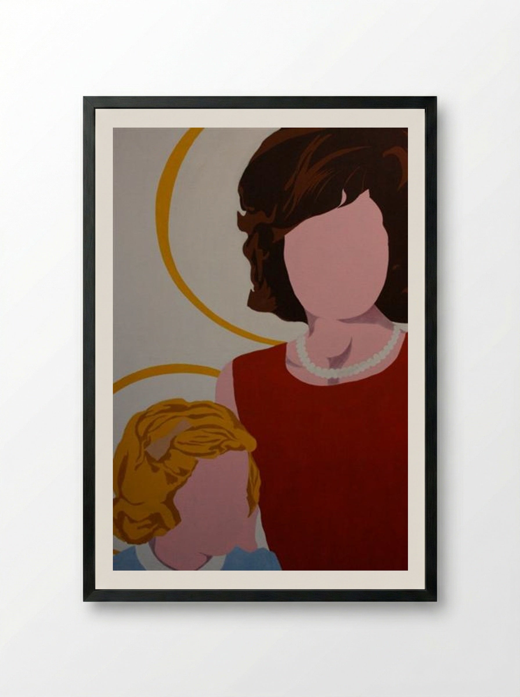 Madonna and Child - Allan D'Arcangelo - Framed Print Black