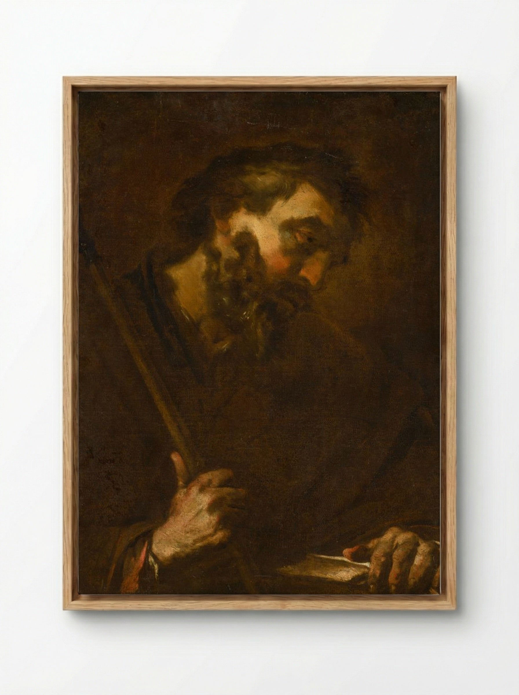 Saint Jude Thaddeus - Jusepe de Ribera - Framed Canvas Wood