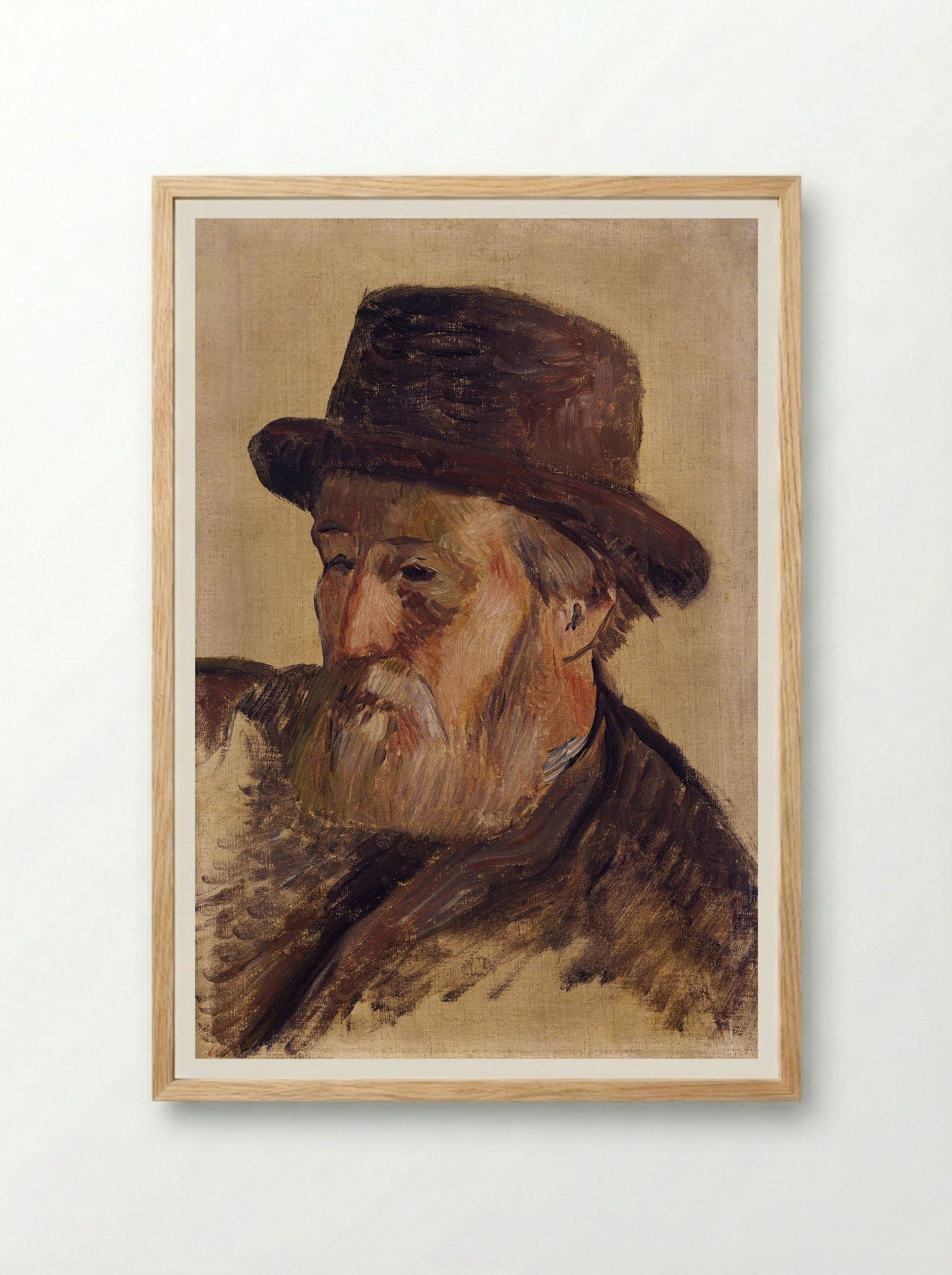 Portrait of a Man - Paul Gauguin - Framed Print Wood