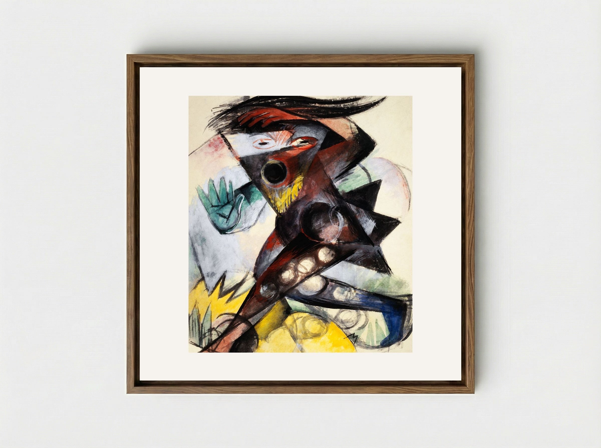 Caliban, Figurine for 'The Tempest' - Franz Marc - Framed Canvas Wood