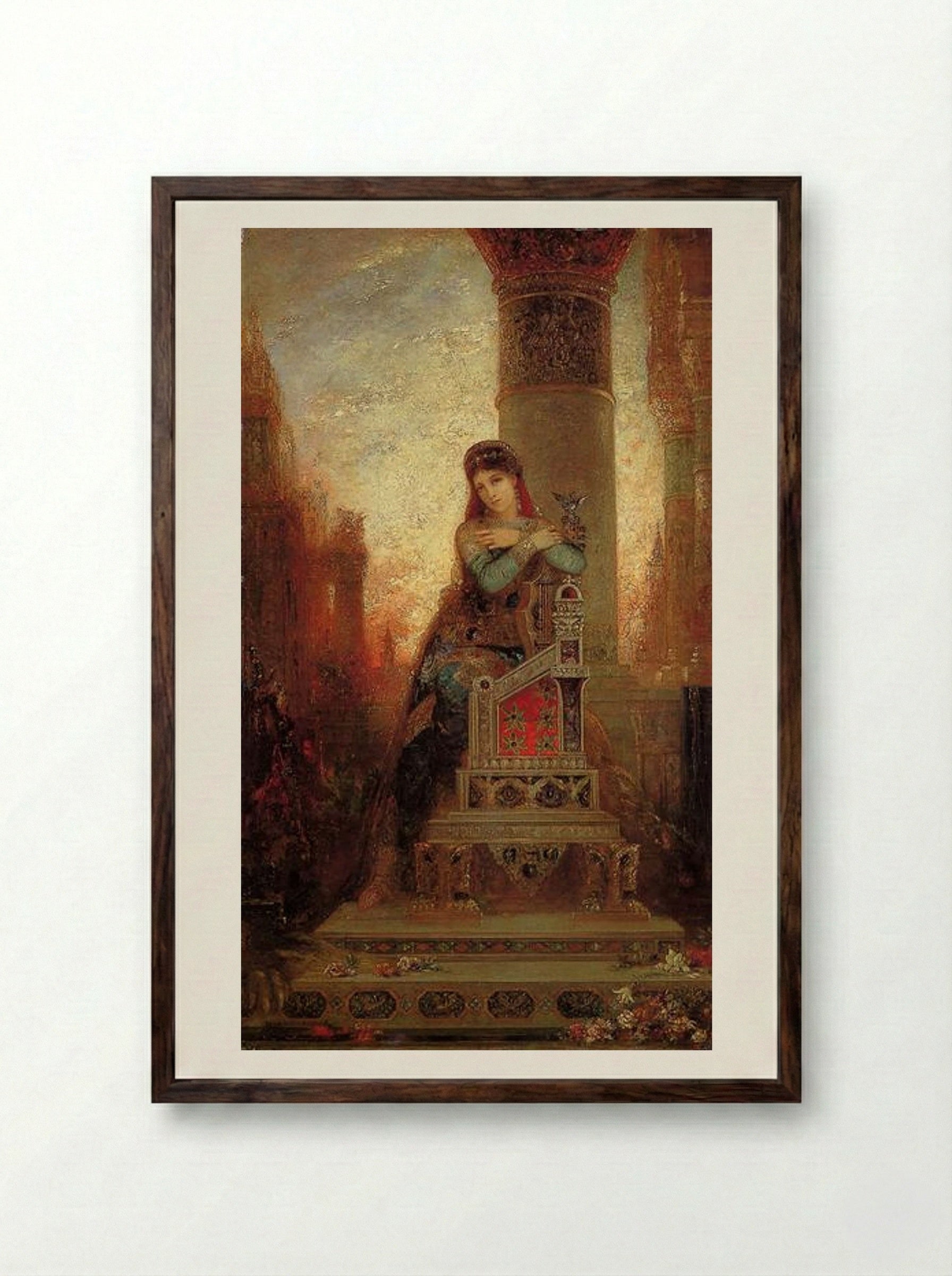 Desdemona - Gustave Moreau - Framed Print Dark Wood