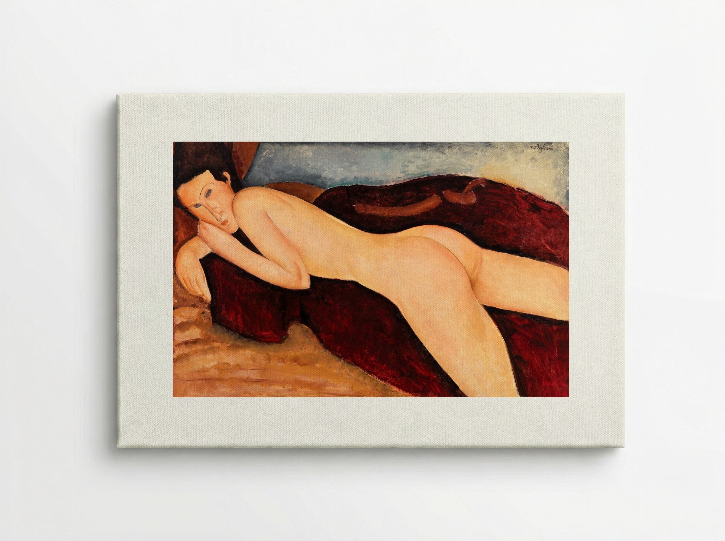 Reclining Nude from the Back - Amedeo Modigliani - Canvas