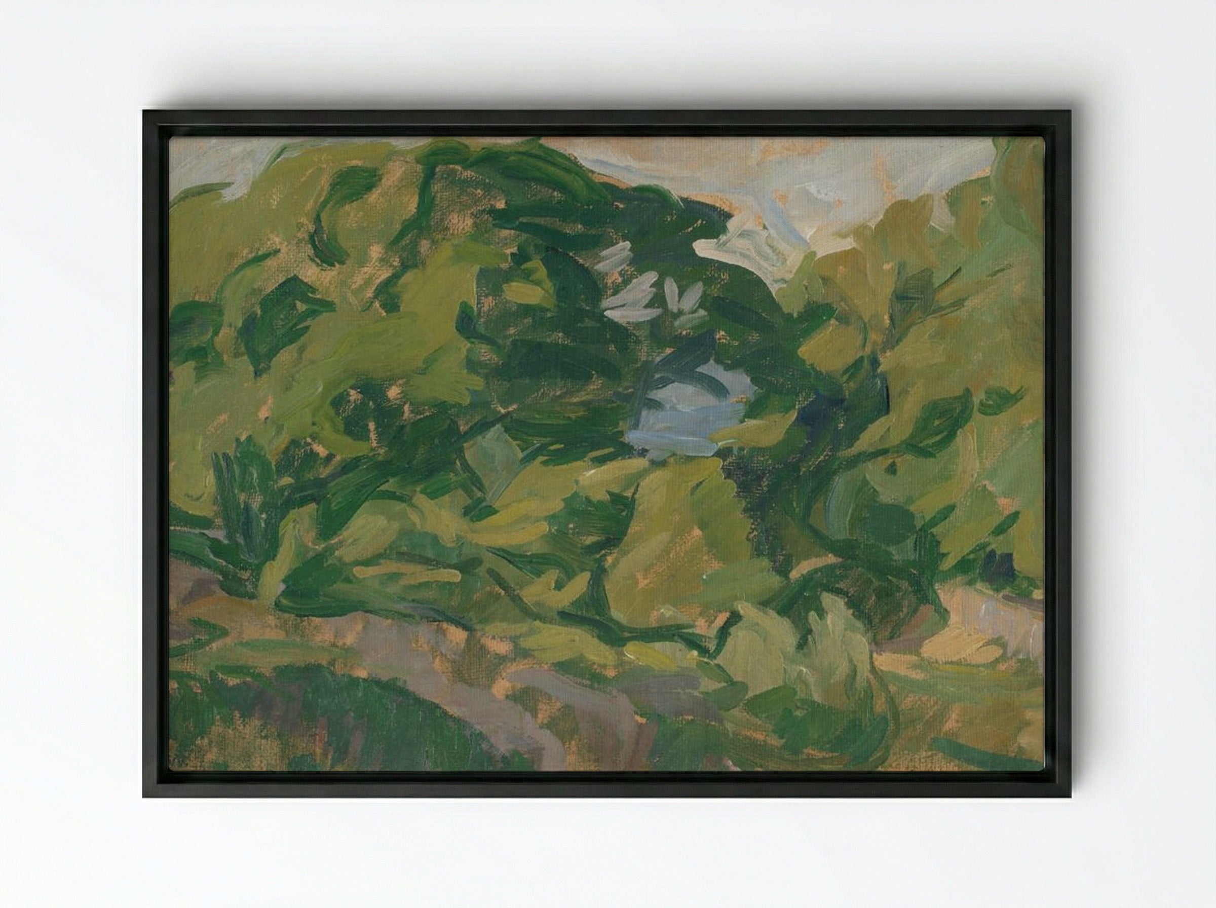 Landscape, Christiansø - Edvard Weie - Framed Canvas Black