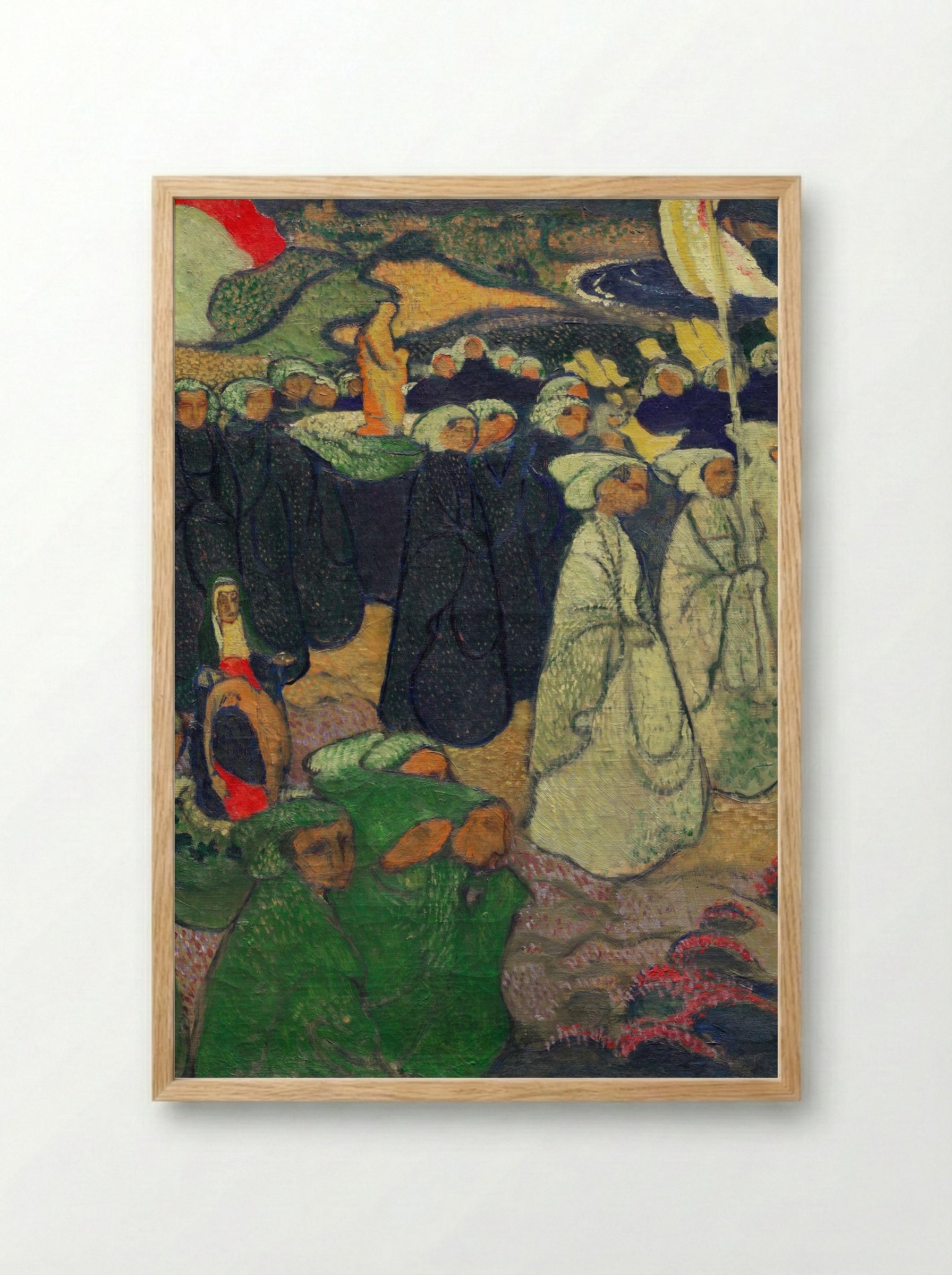 Procession on Pardon at Perros-Guirec - Maurice Denis - Framed Print Wood