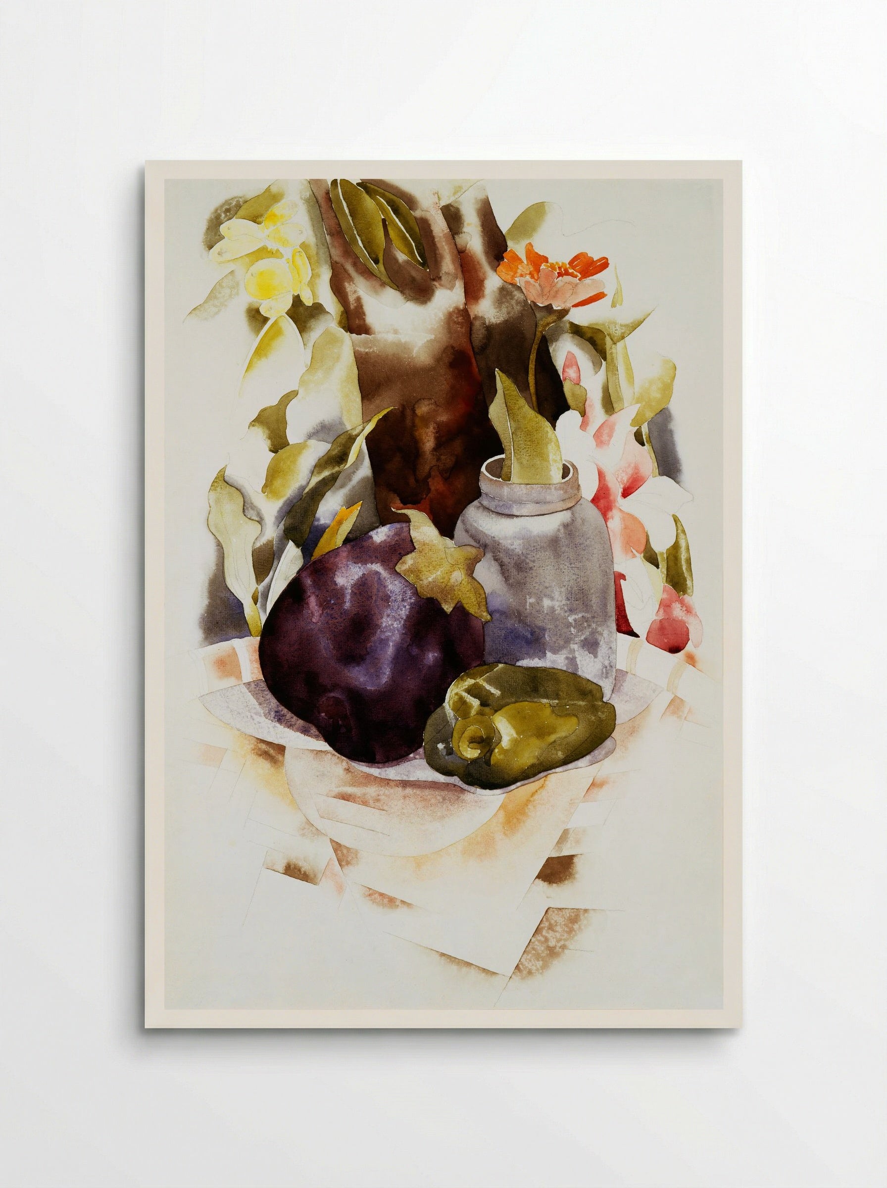 Eggplant and Green Pepper - Charles Demuth - Poster