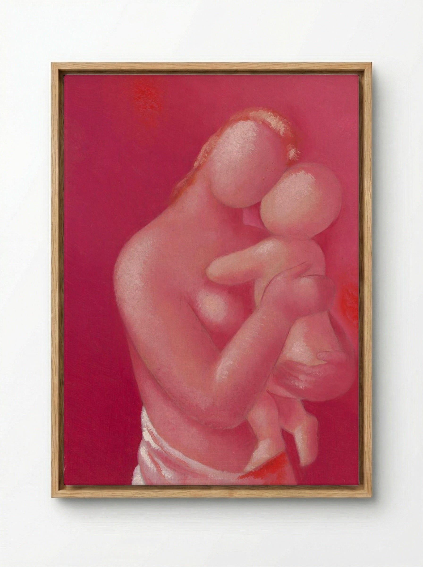 Mother and Child - Mikuláš Galanda - Framed Canvas Wood
