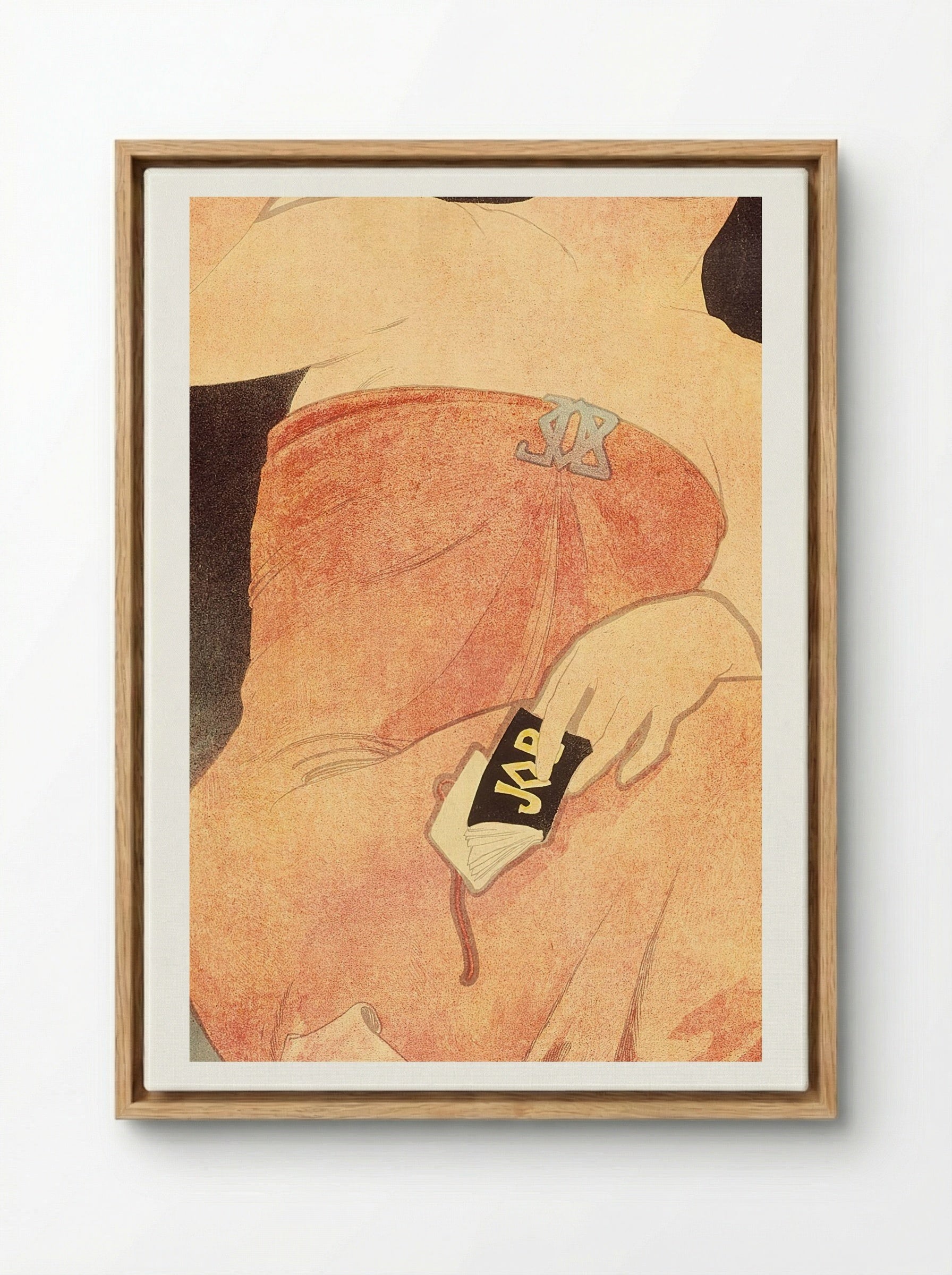 Job Cigarette Advertisement - Alphonse Mucha - Framed Canvas Wood