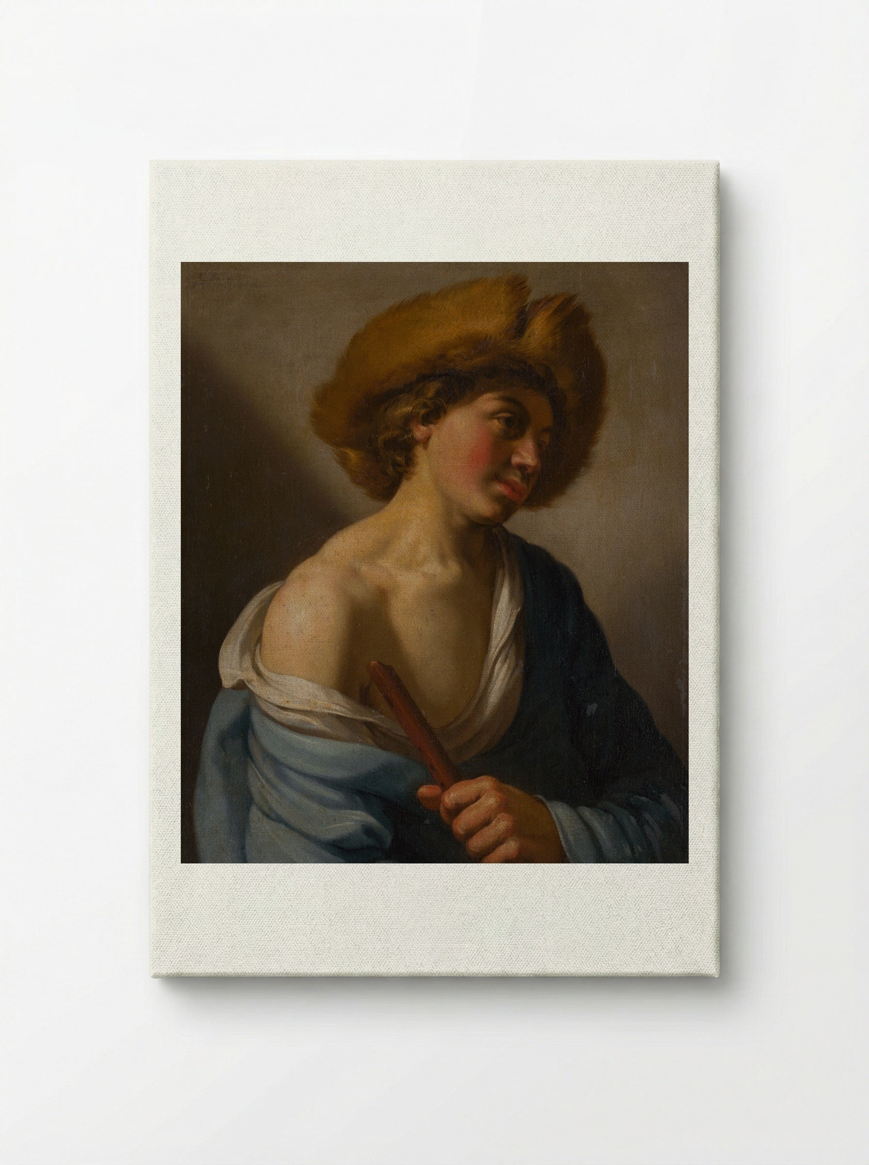 Shepherd with a Flute - Hendrick ter Brugghen - Canvas
