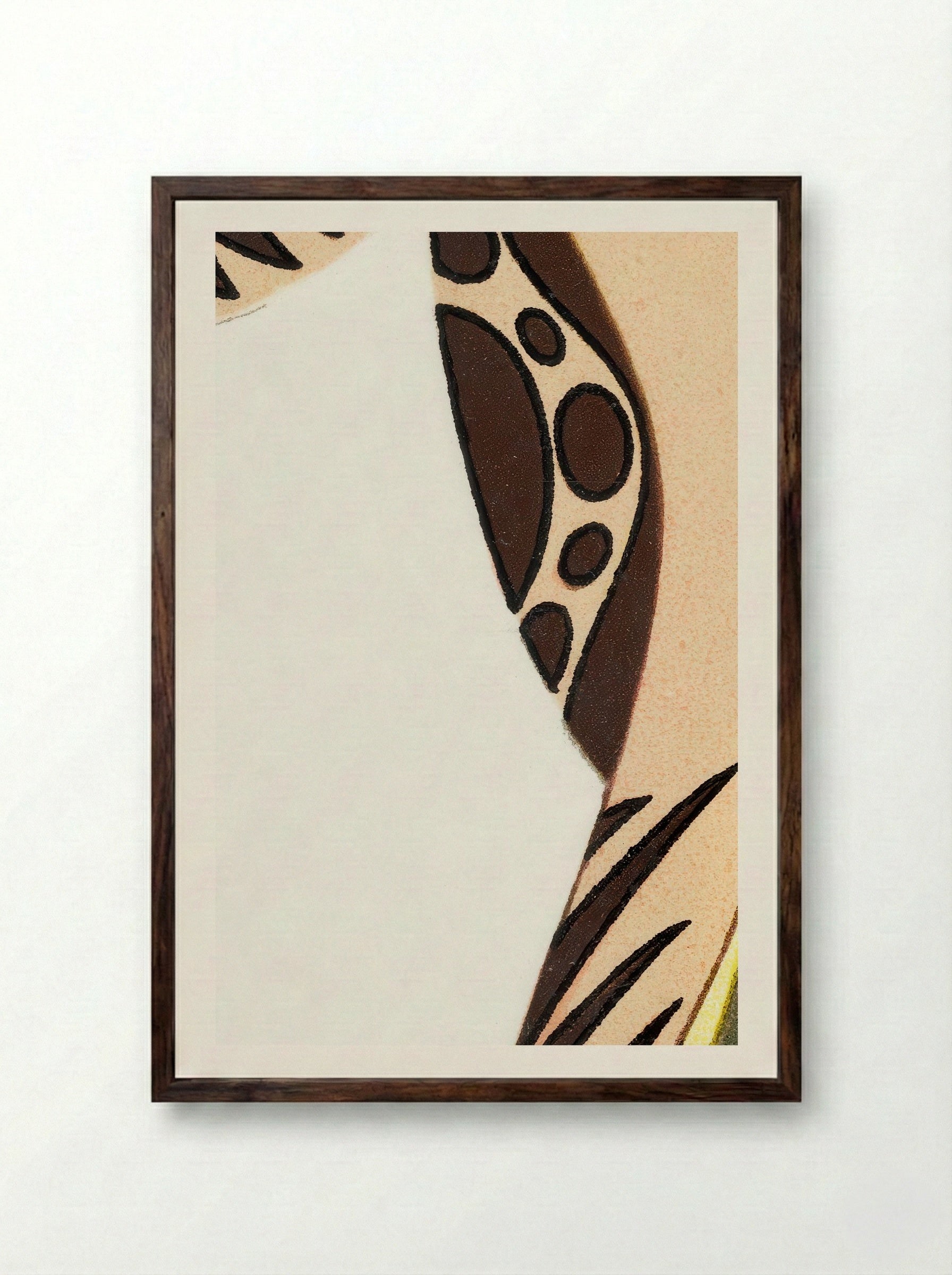 Woman in a Long Tubular Dress - Otto Friedrich Carl Lendecke - Framed Print Dark Wood