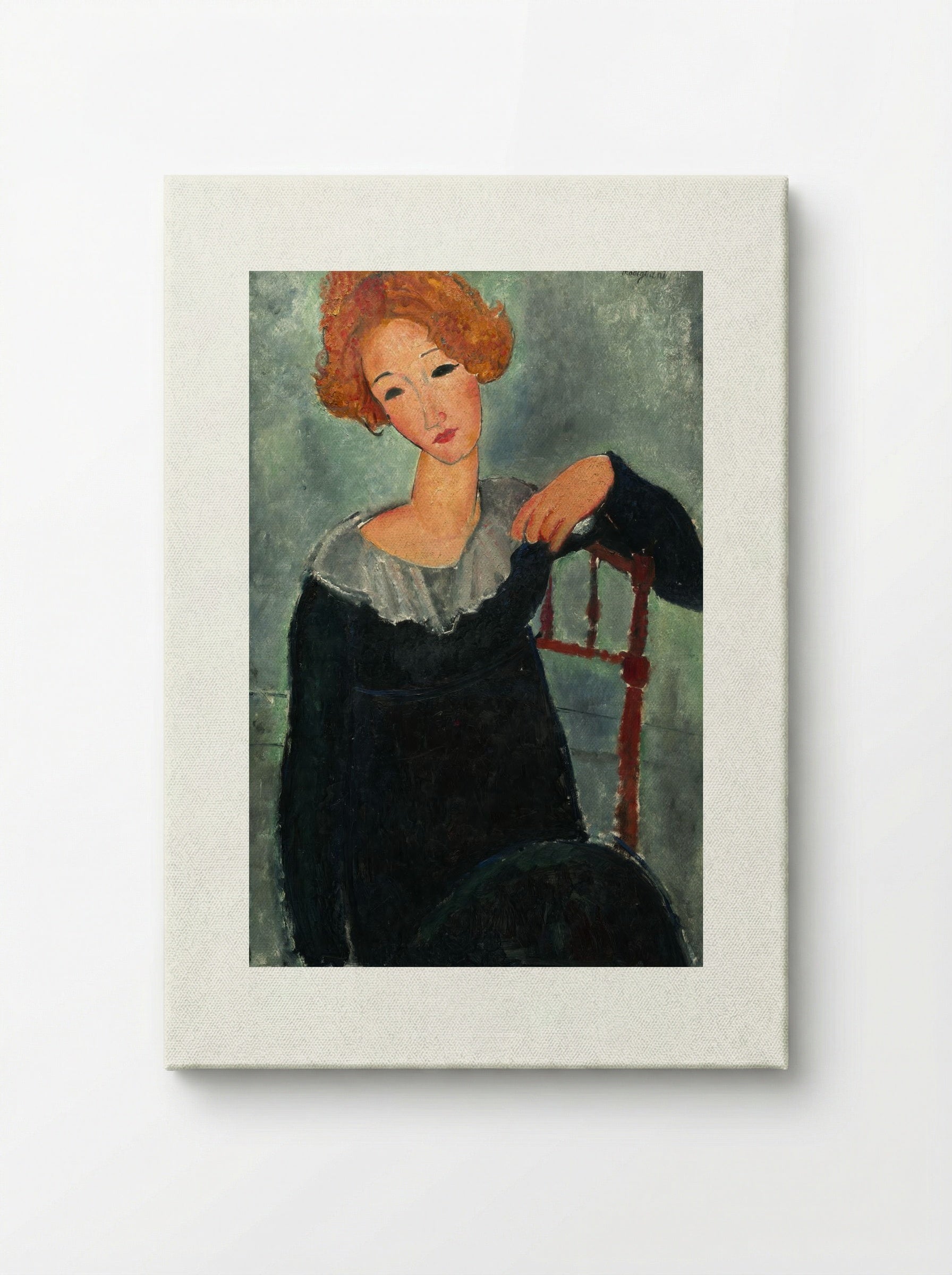 Woman with Red Hair - Amedeo Modigliani - Canvas