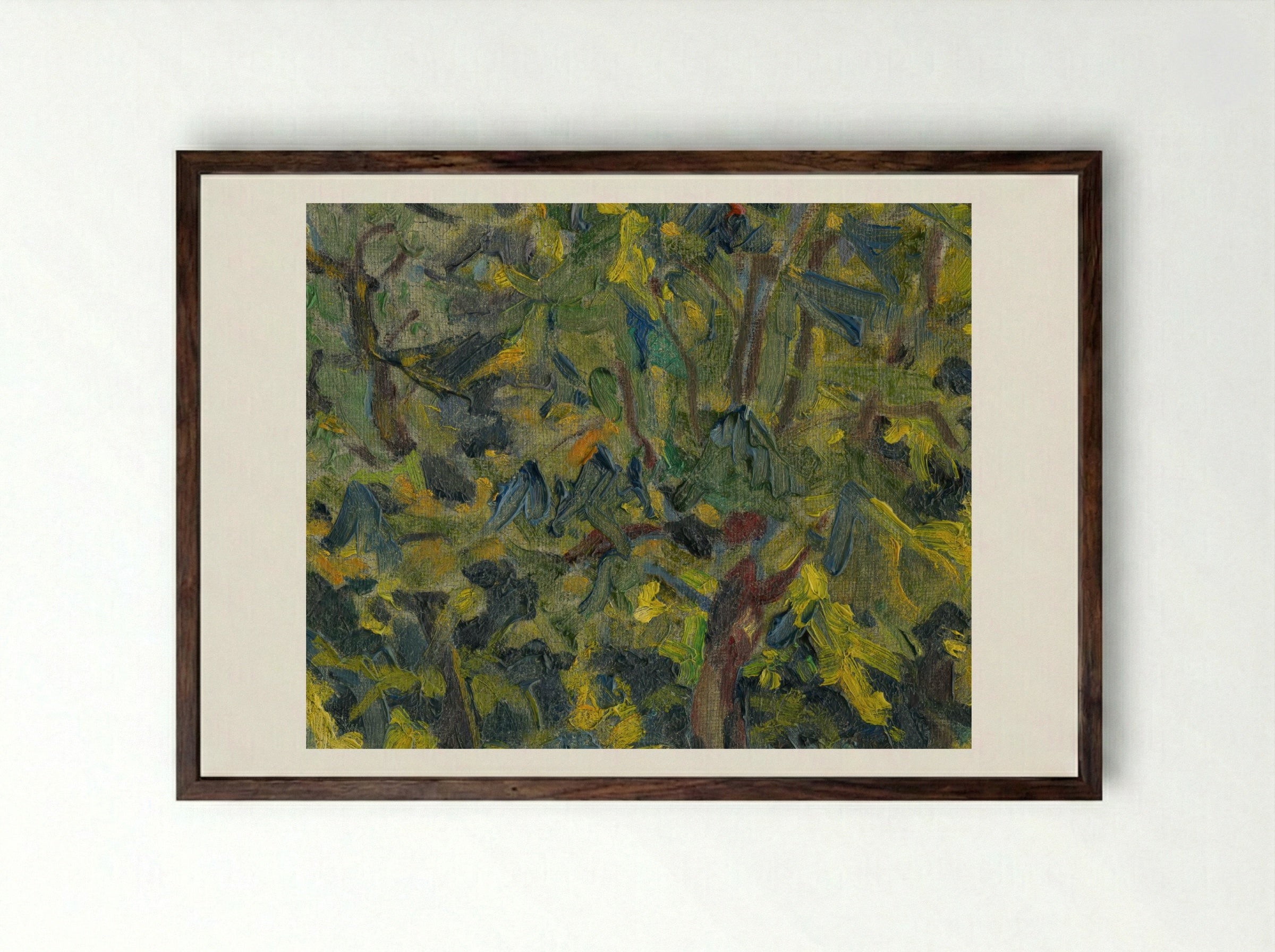 In the Park - Konstantin Bauer - Framed Print Dark Wood