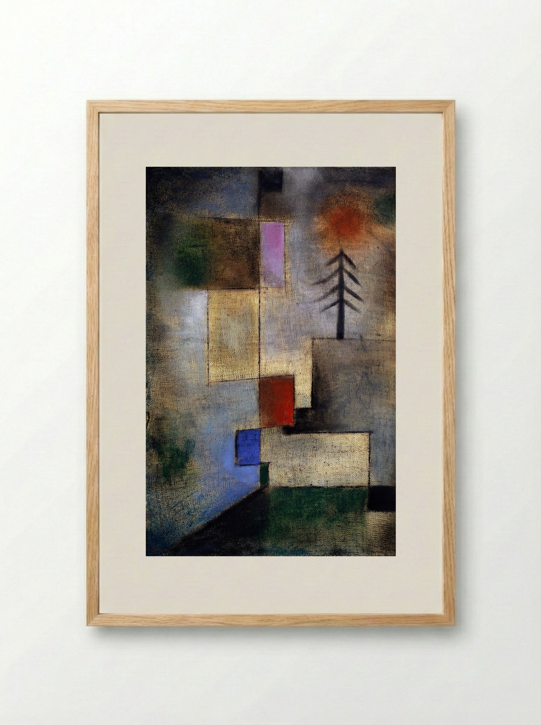 Small Fir Picture - Paul Klee - Framed Print Wood