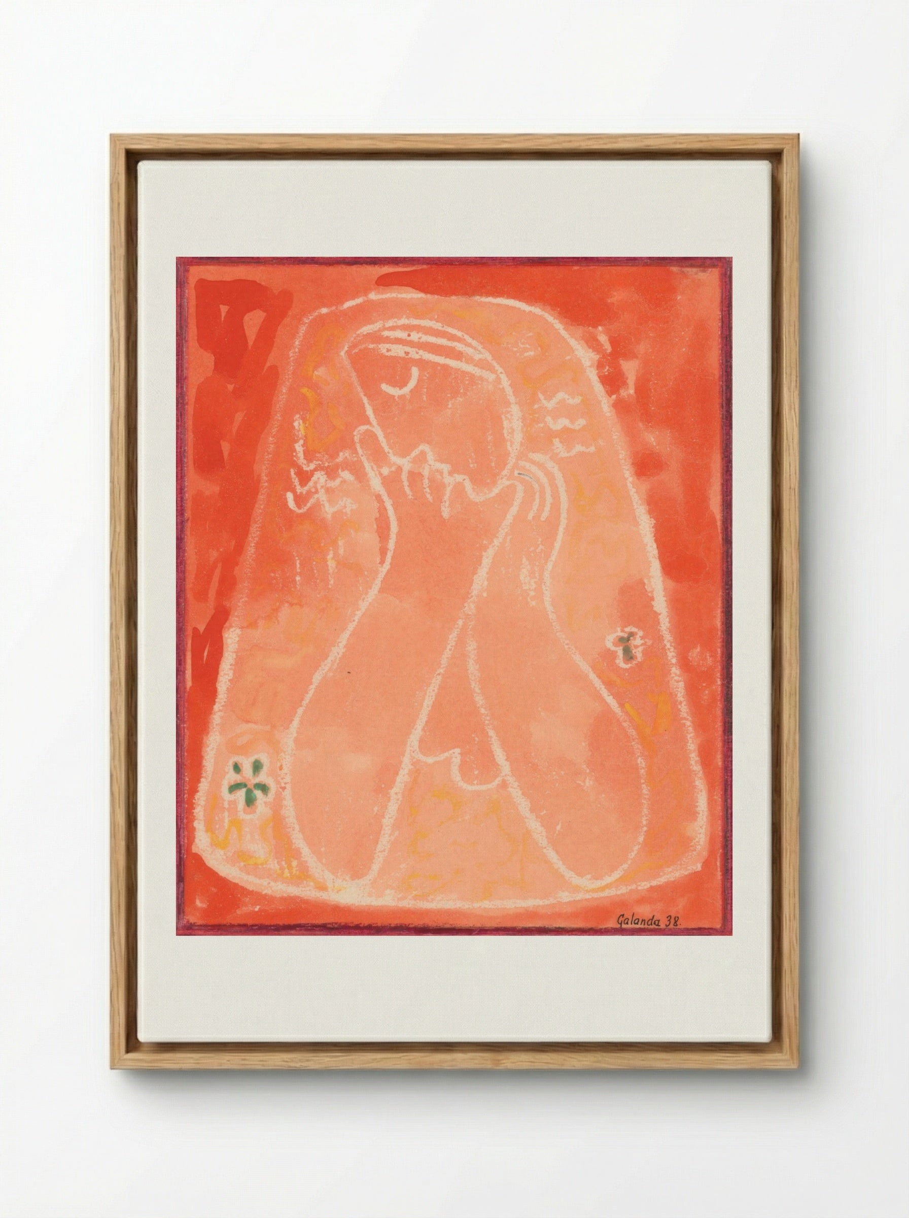 Thoughtful - Mikuláš Galanda - Framed Canvas Wood