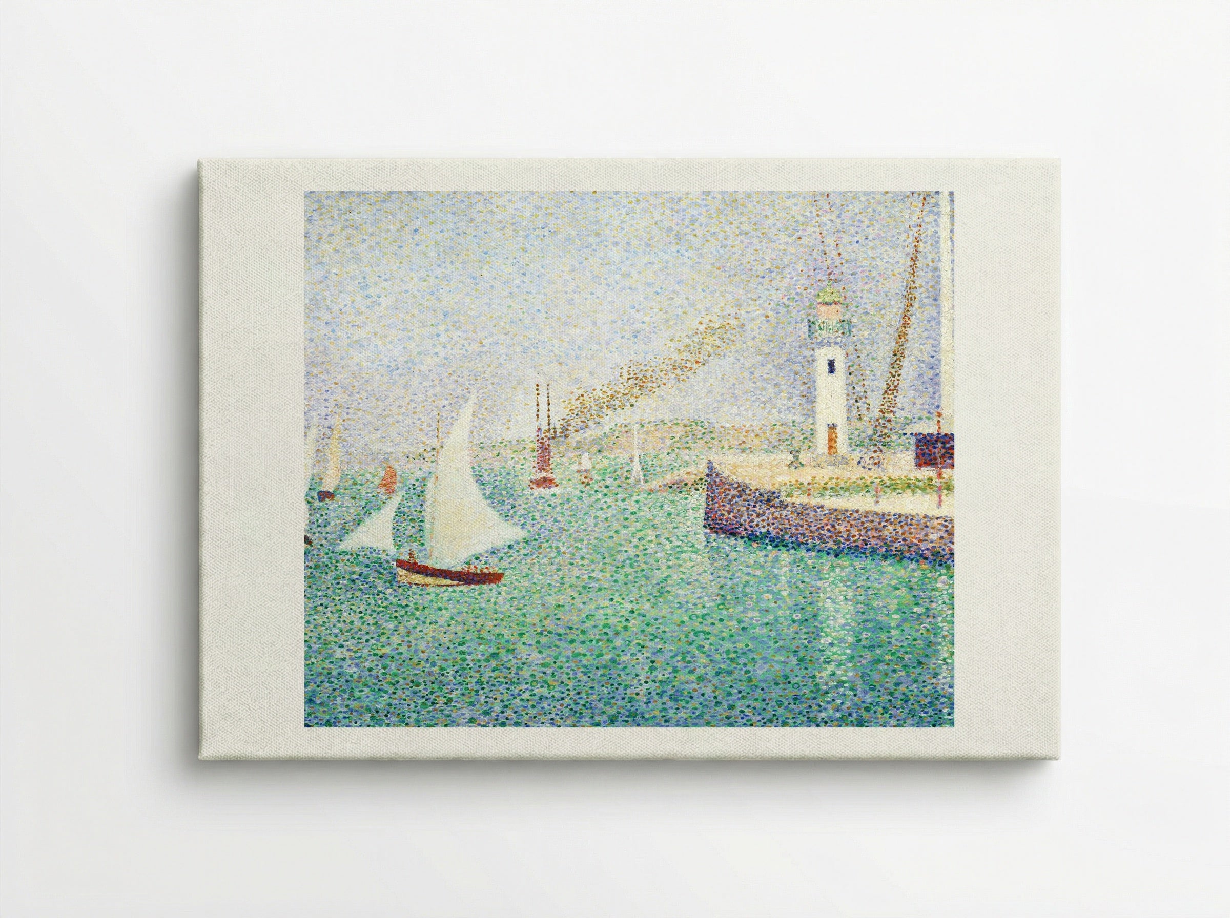 Entrance of The Port of Honfleur - Georges Seurat - Canvas