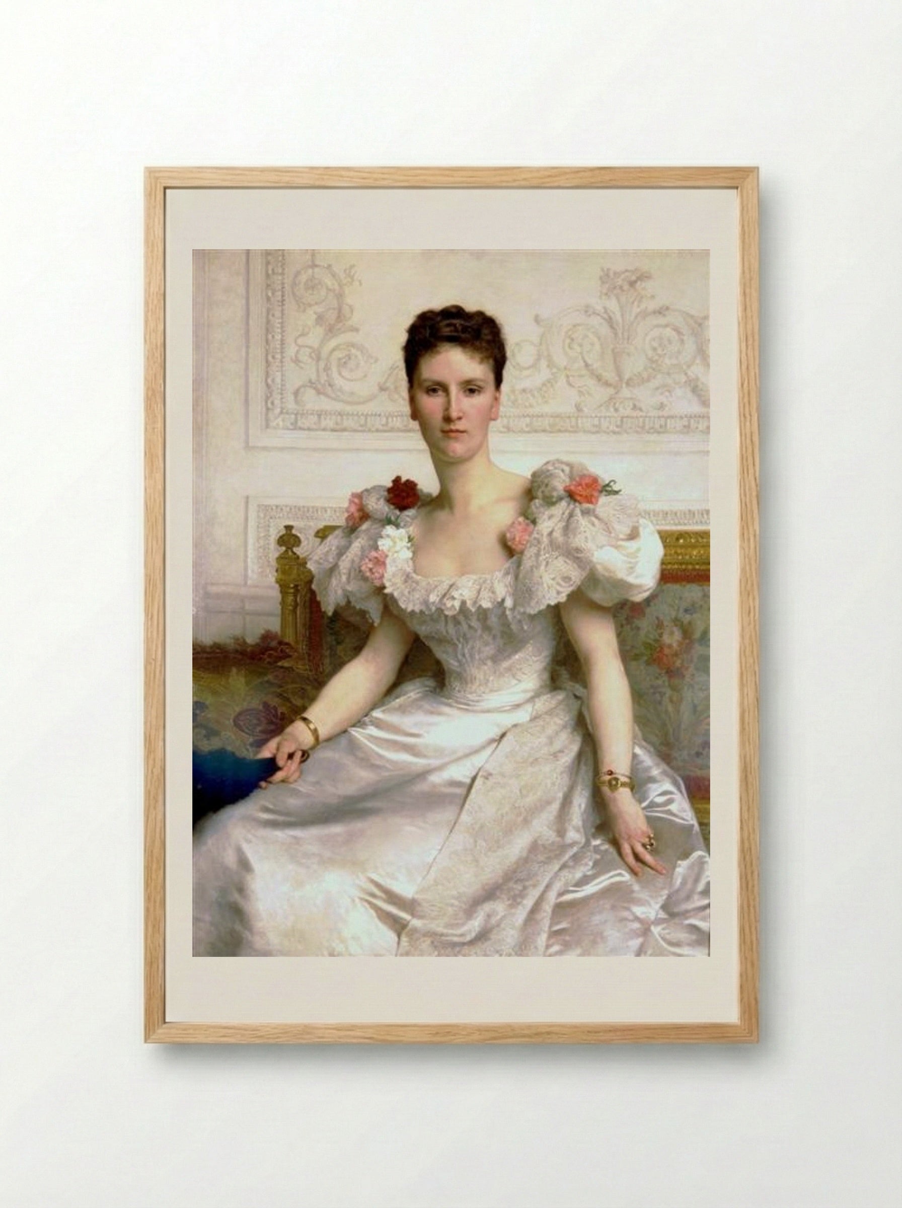Madame la Comtesse de Cambacérès - William-Adolphe Bouguereau - Framed Print Wood