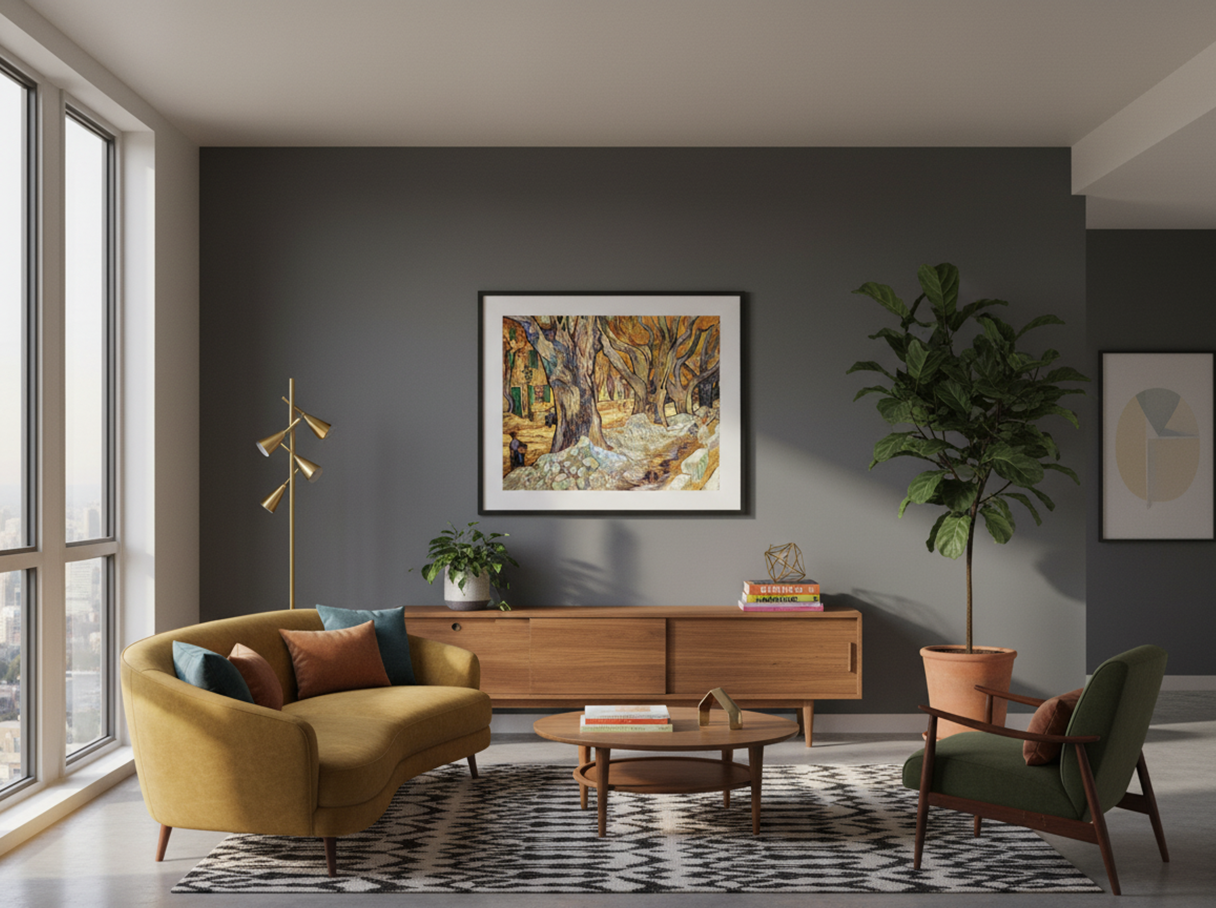 The Large Plane Trees (Road Menders at Saint-Rémy) - Vincent van Gogh - Lifestyle