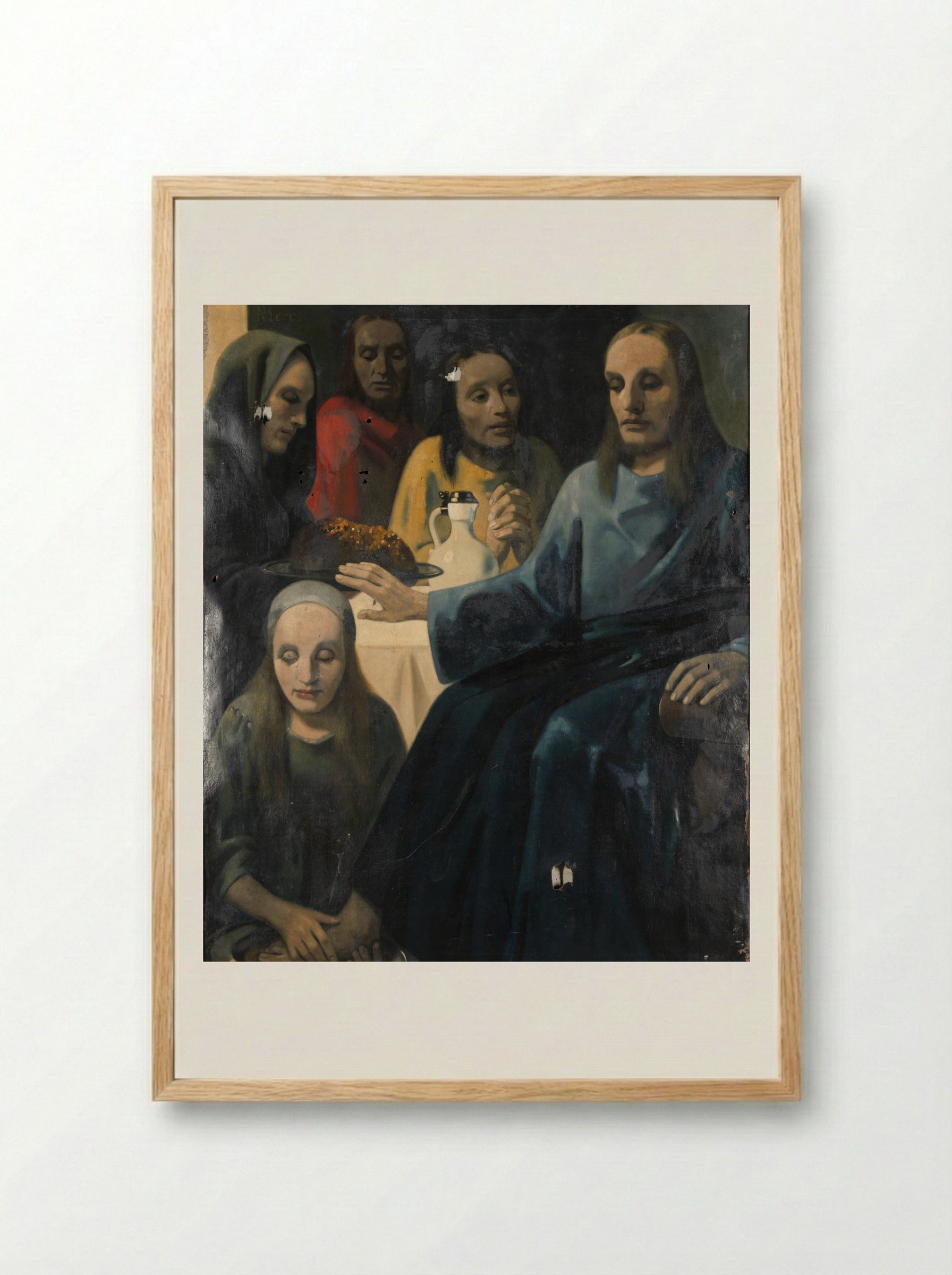 The Washing of the Feet - Han van Meegeren - Framed Print Wood